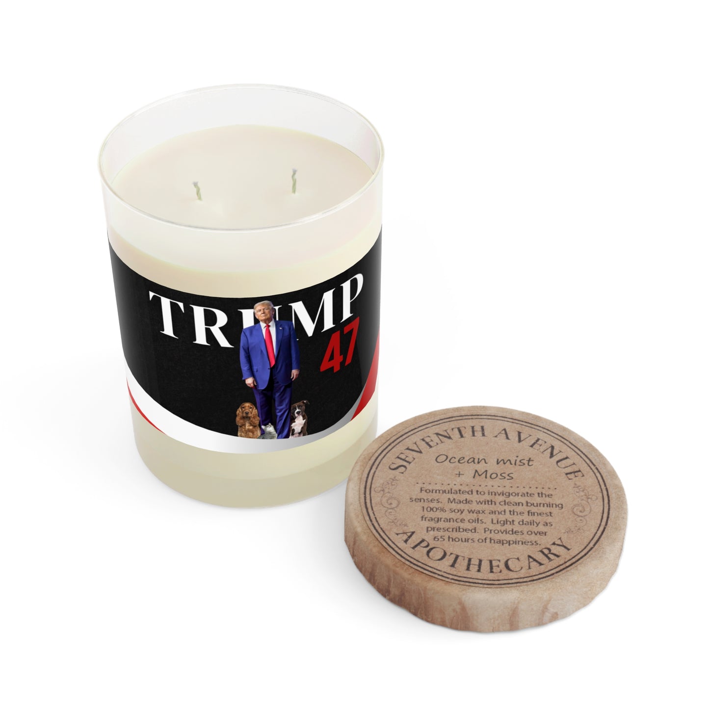 Trump 47 Scented Candle - Full Glass, 11oz