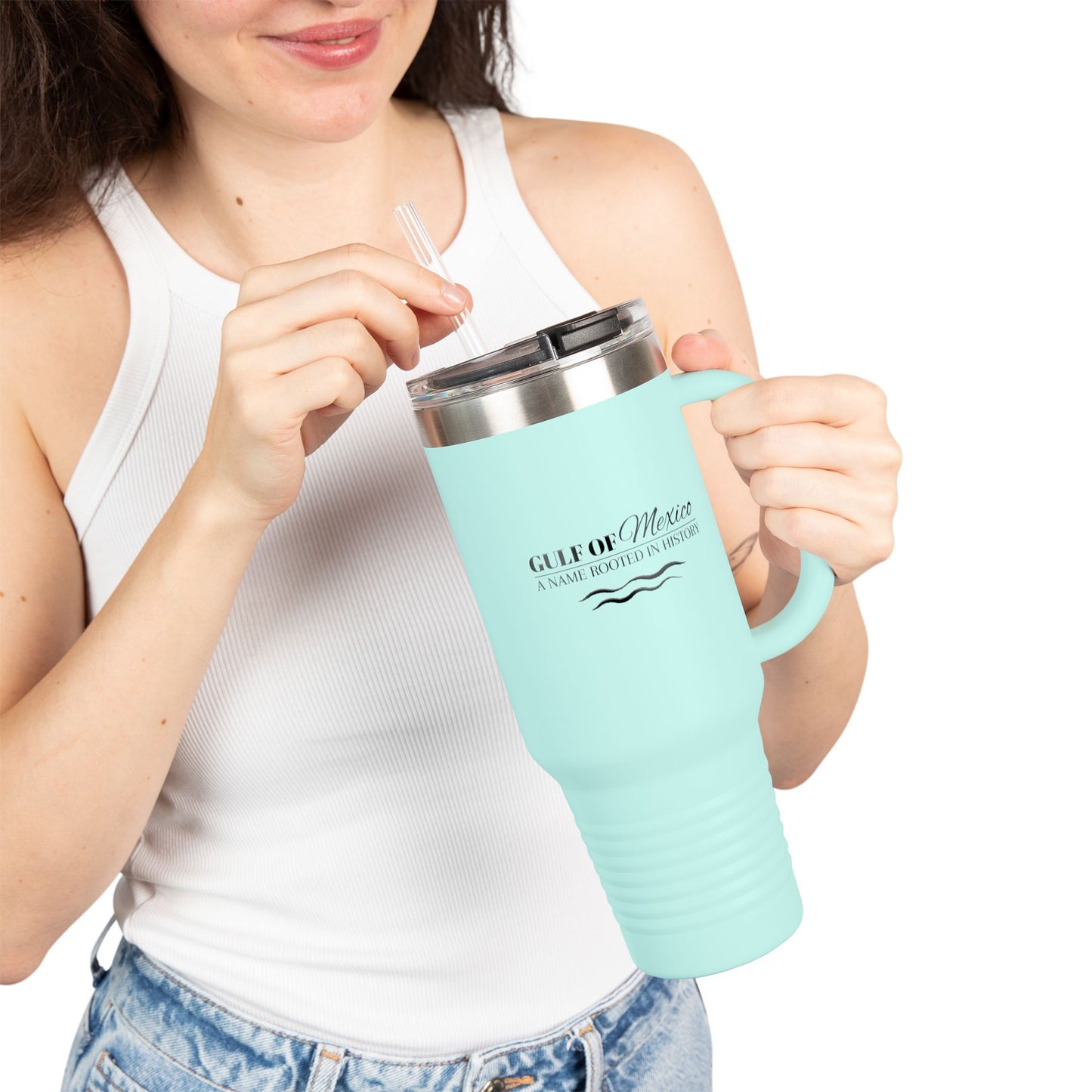 Gulf of Mexico Insulated Travel Mug - 40oz, Perfect for Adventure Seekers