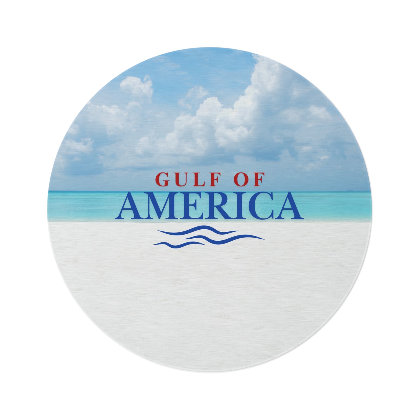 Gulf of America Round Rug