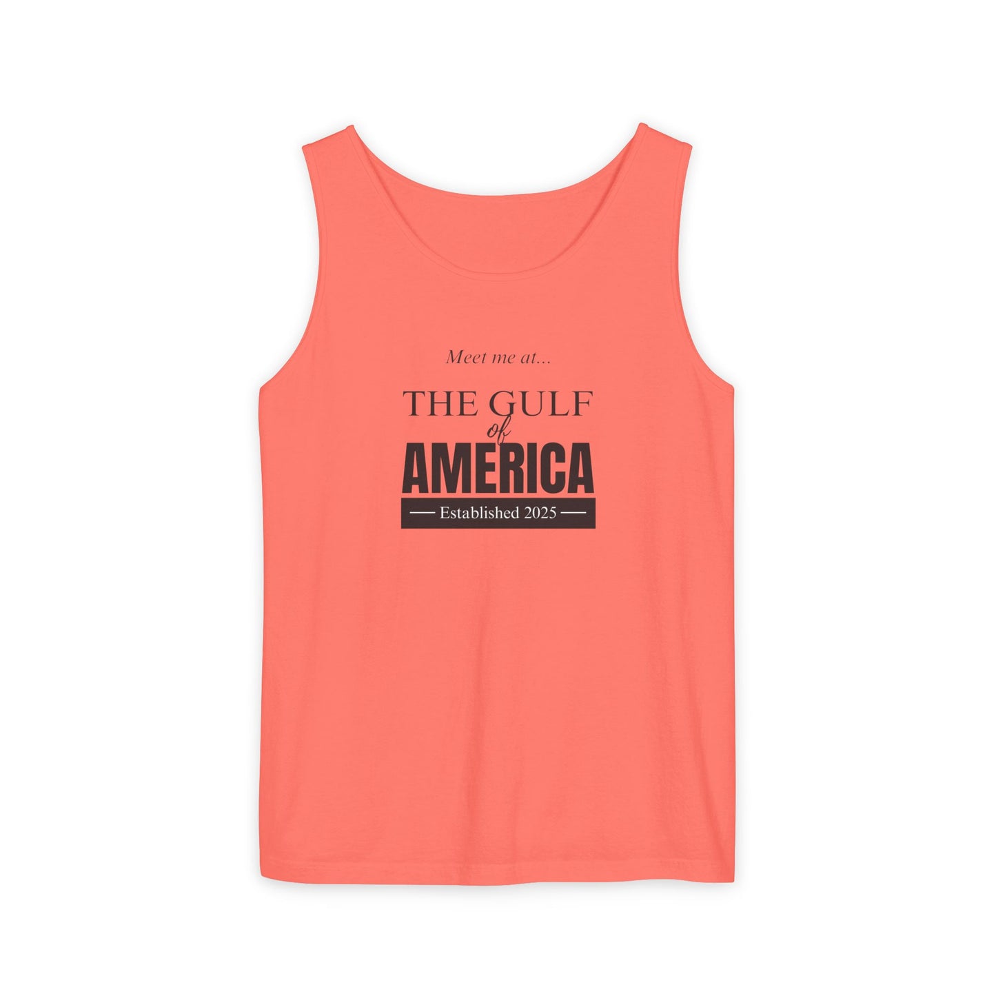 Gulf of America Unisex Garment-Dyed Tank Top - Relaxed Summer Vibes