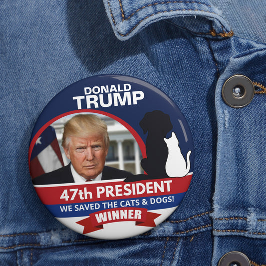 Trump 47th President Pin Buttons