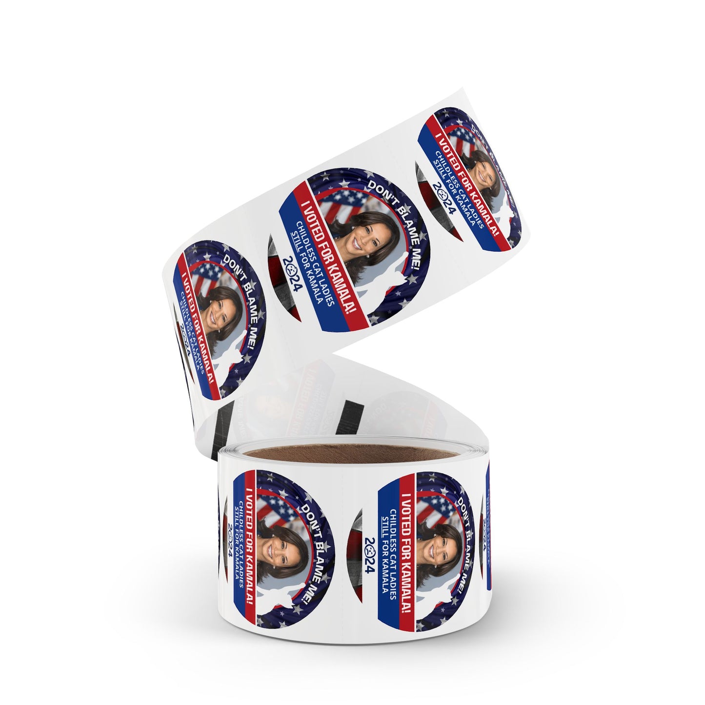 Don't Blame Me - Voted for Kamala Round Sticker Label Rolls