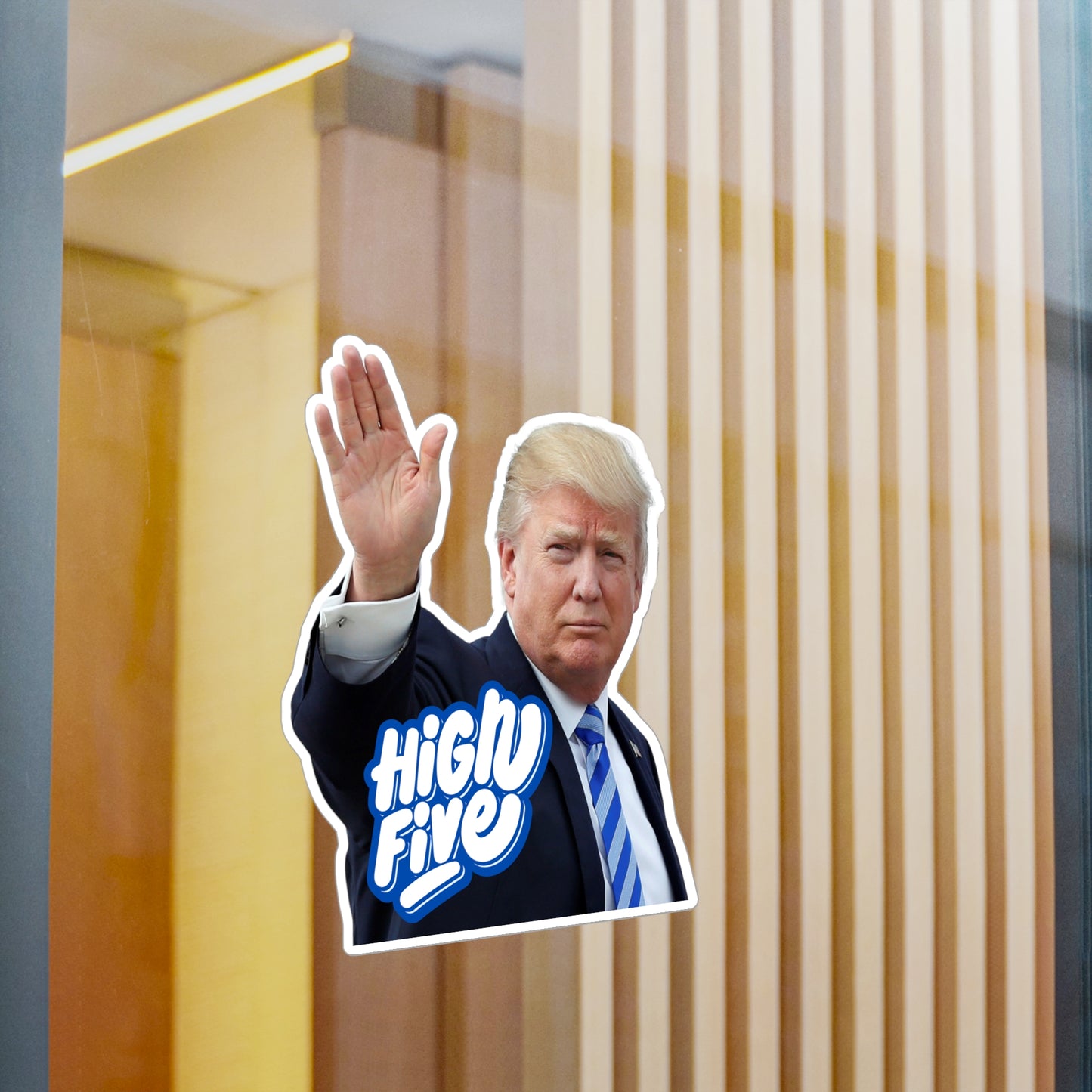 Trump High Five Kiss-Cut Vinyl Decals