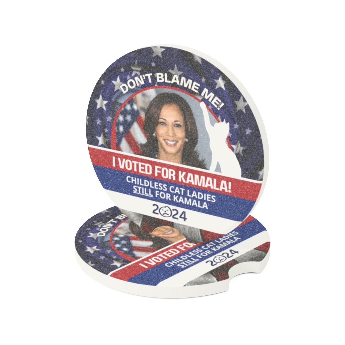 Don't Blame Me - Voted for Kamala Soapstone Car Coaster