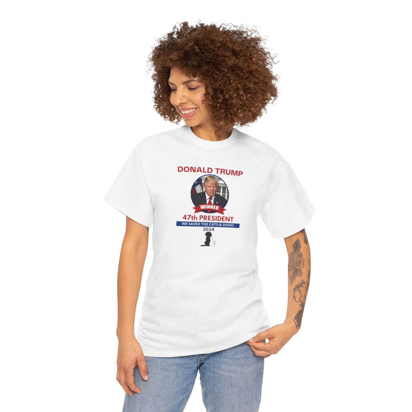 Donald Trump 47th President Unisex Heavy Cotton Tee