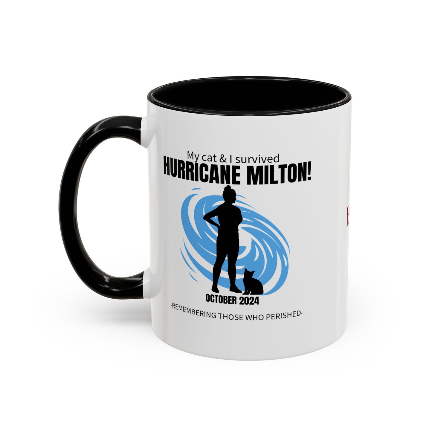 Hurricane Milton Survivor Accent Coffee Mug (11, 15oz)