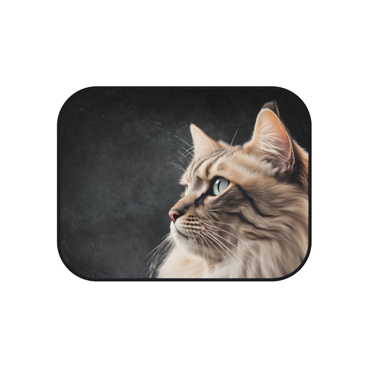 Elegant Cat-Themed Car Mats - Set of 4 | Pet Lover's Stylish Auto Accessories