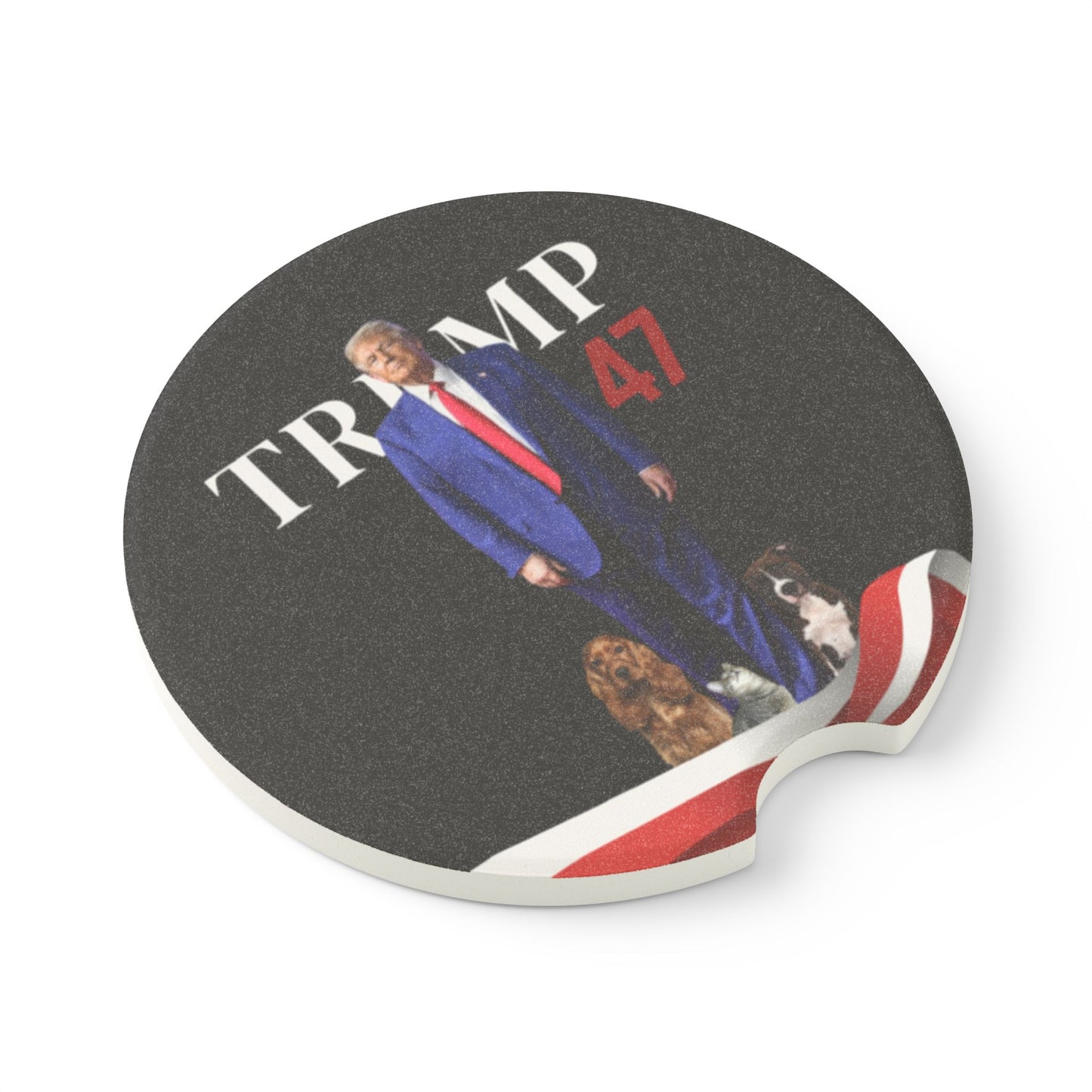 Trump 47 Soapstone Car Coaster