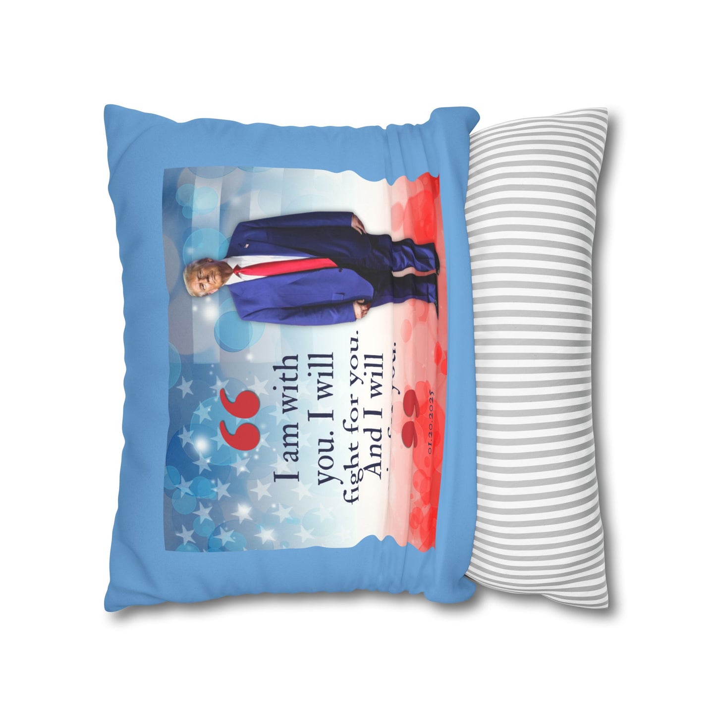 Trump Quote Faux Suede Pillowcase