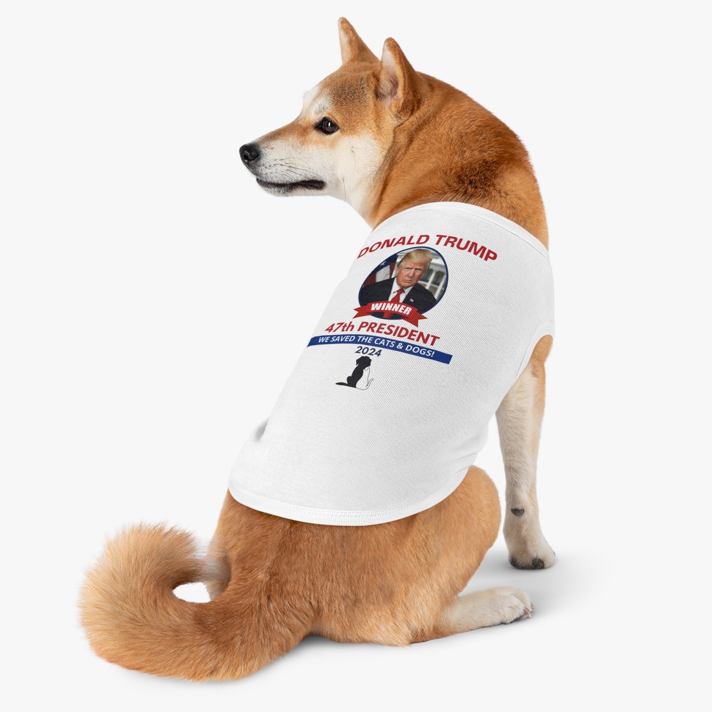 Trump - We Saved the Cats & Dogs Pet Tank Top