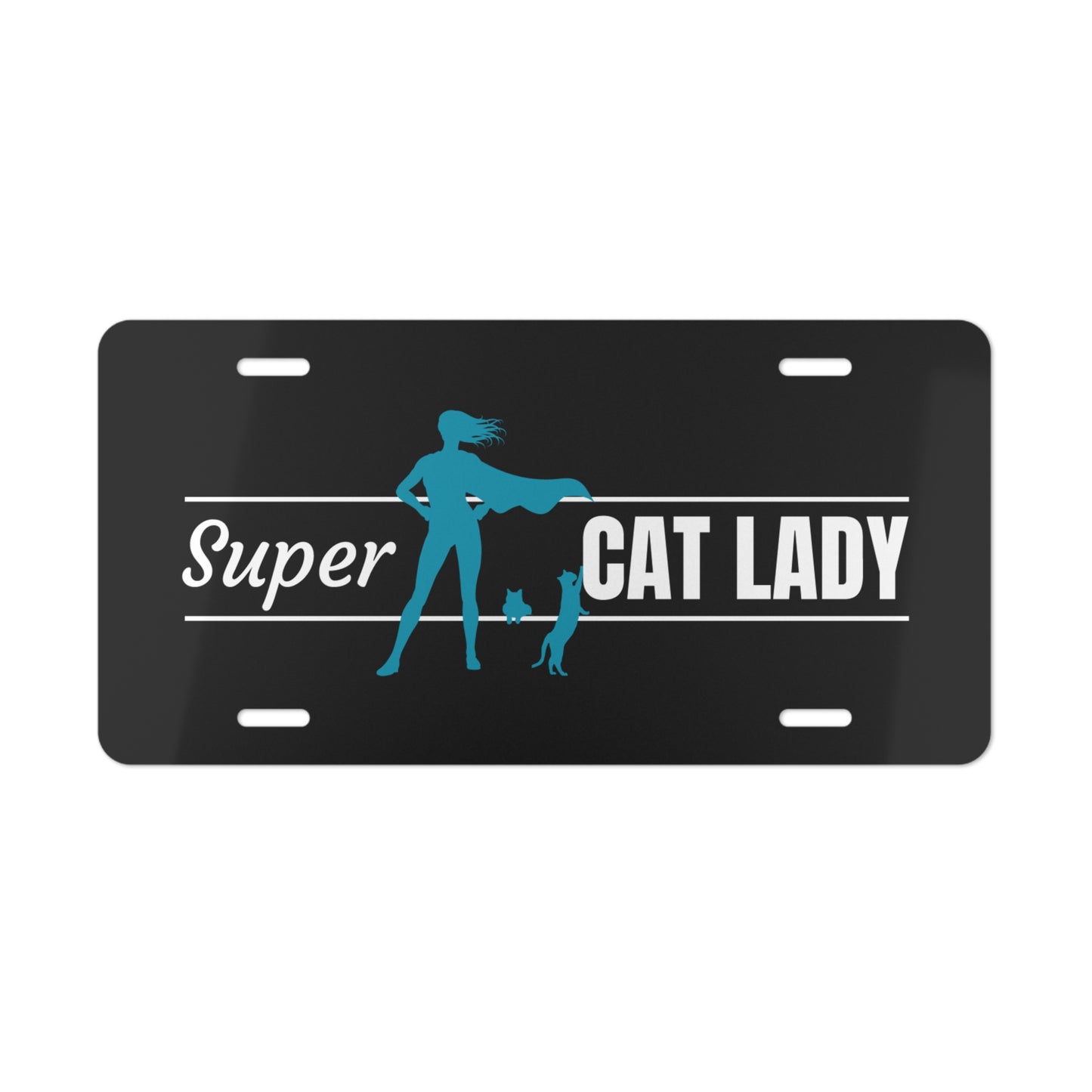 Super Cat Lady Vanity Plate