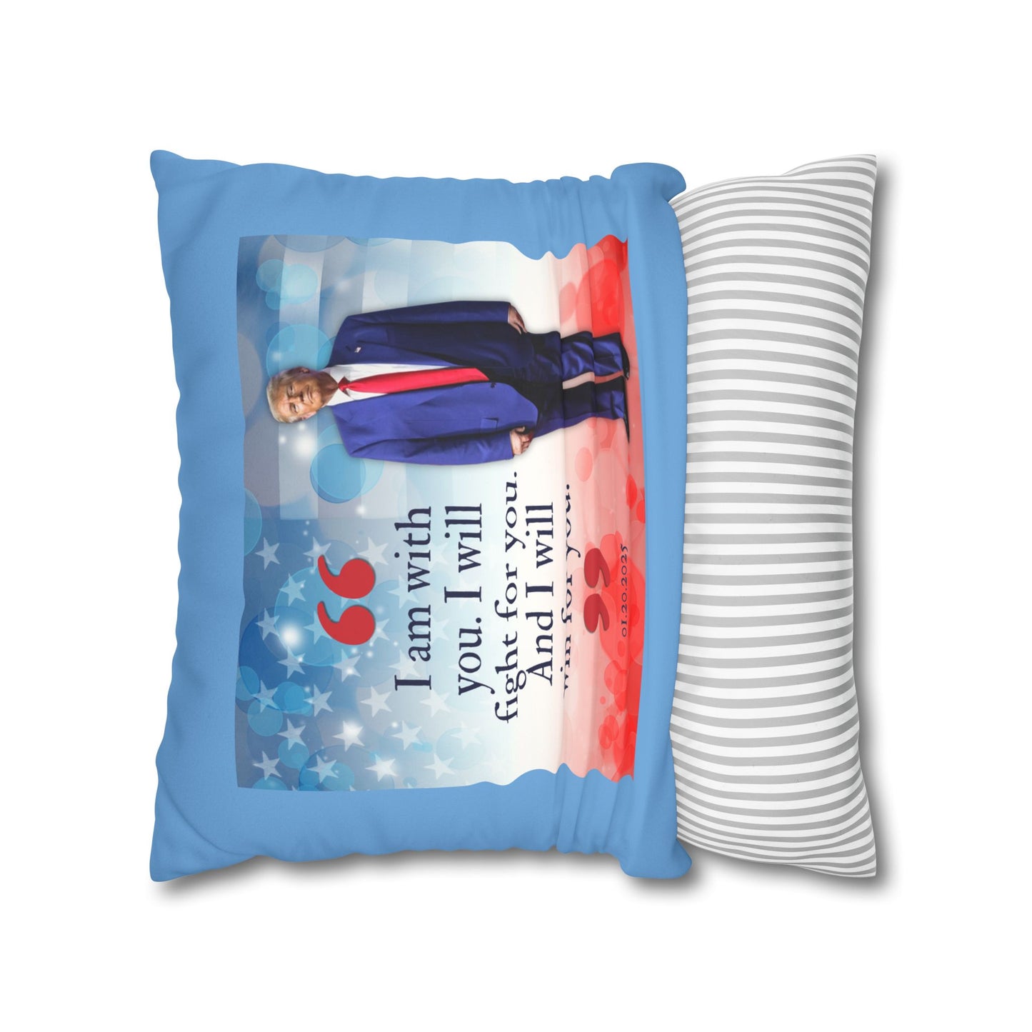 Trump Quote Faux Suede Pillowcase