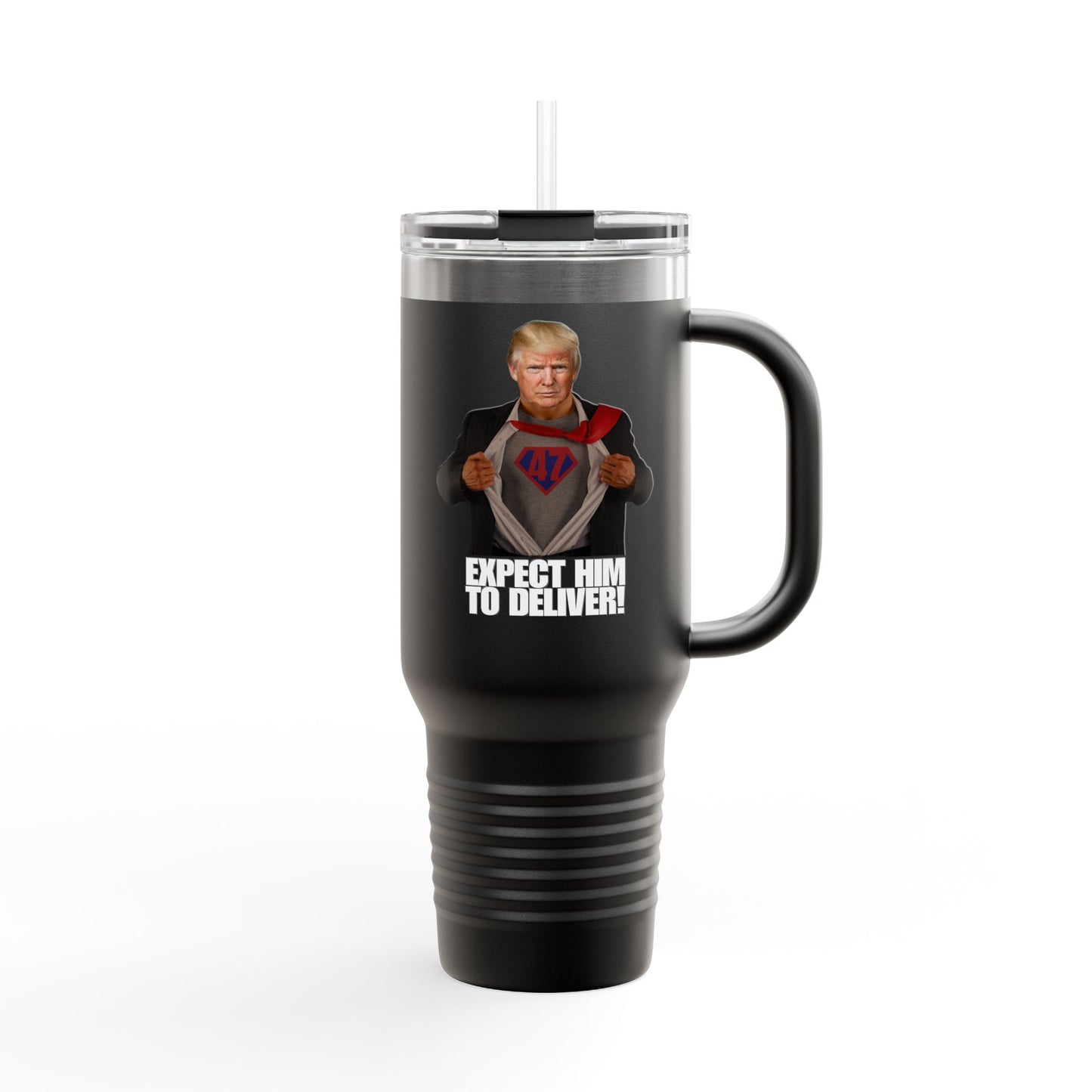 40oz Insulated Travel Mug - "Expect Him to Deliver"