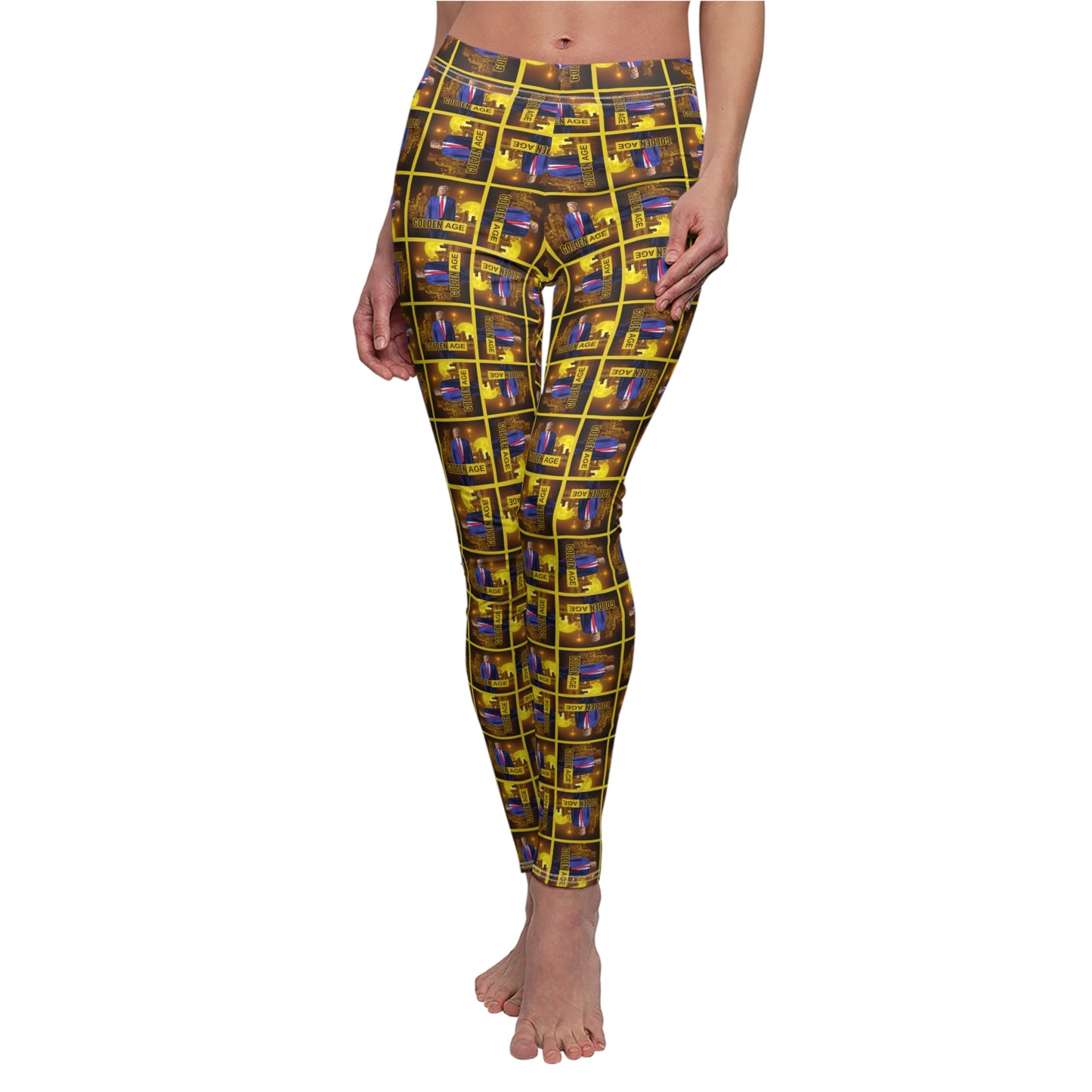 Trump Golden Age Patterned Casual Leggings for Trendy Women