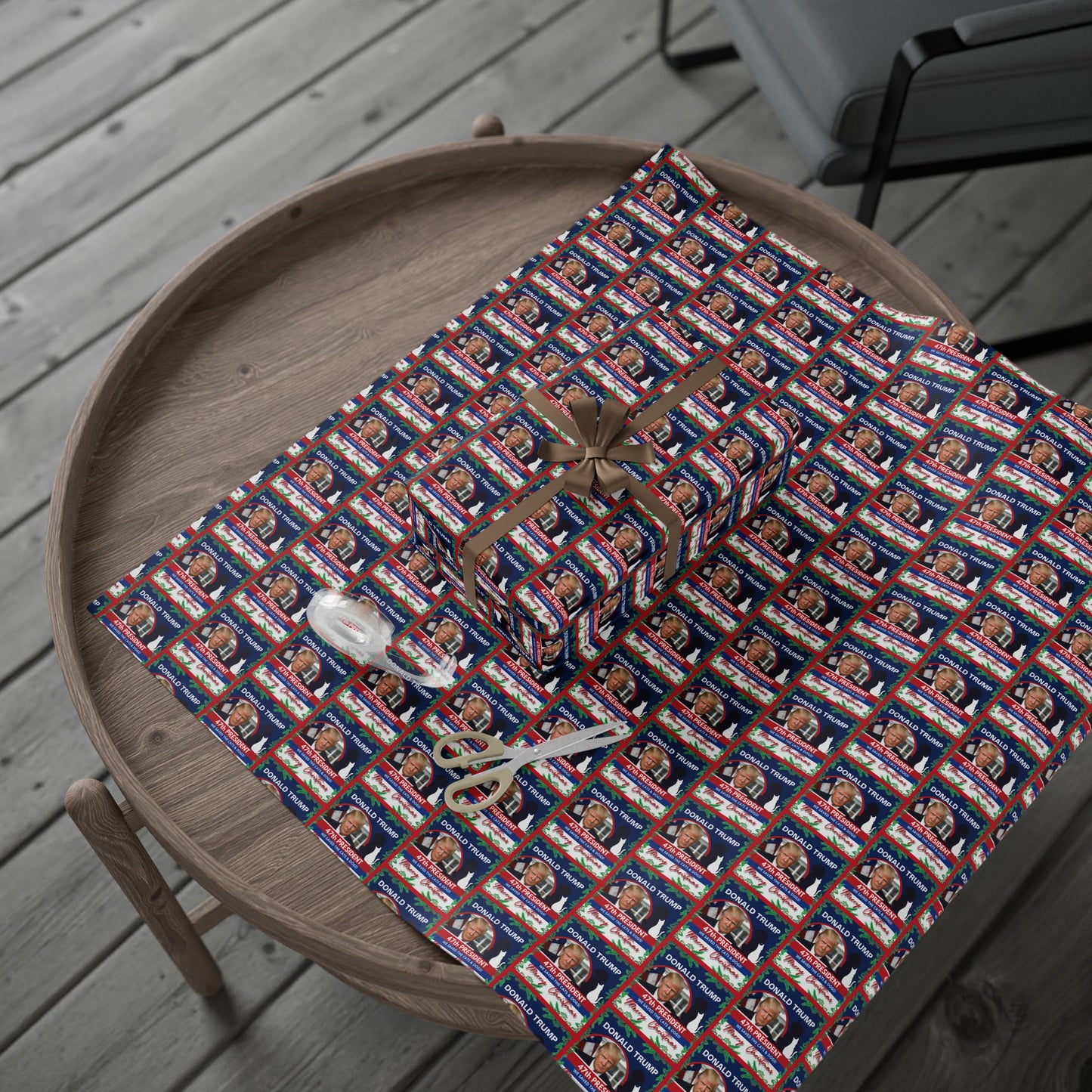 Donald Trump 47th President Christmas Wrapping Papers