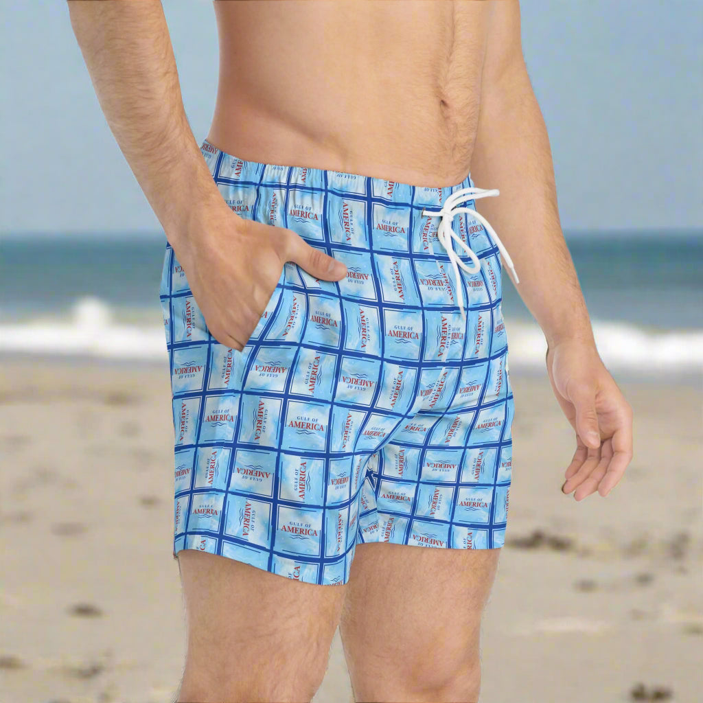 Gulf of America Patterned Swim Trunks