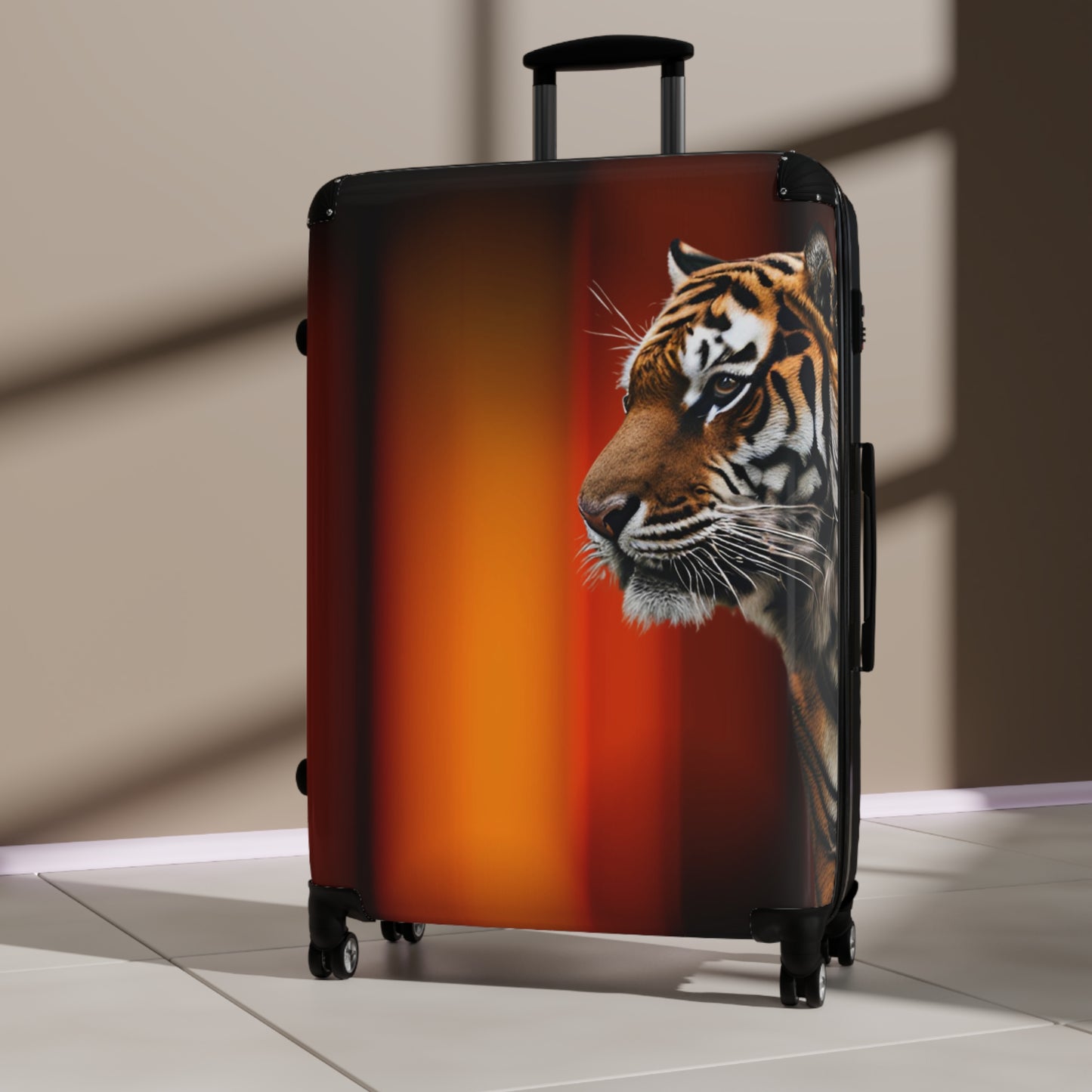 Tiger Print Suitcase - Stylish Travel Luggage for Adventurers