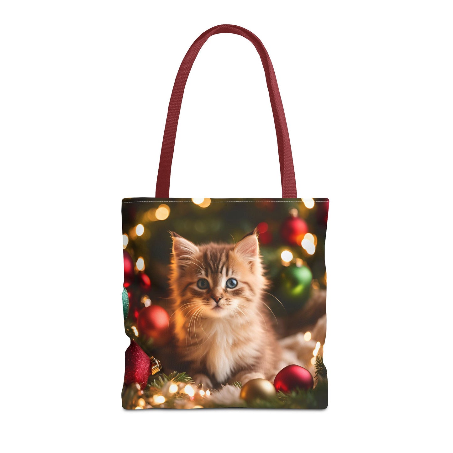 Cute Kitten Christmas Tote Bag