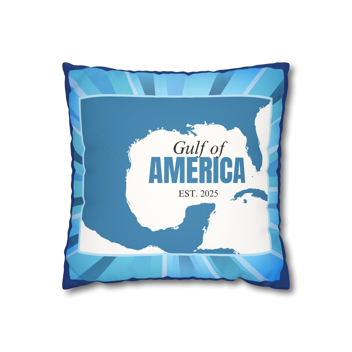 Gulf of America Faux Suede Pillowcase