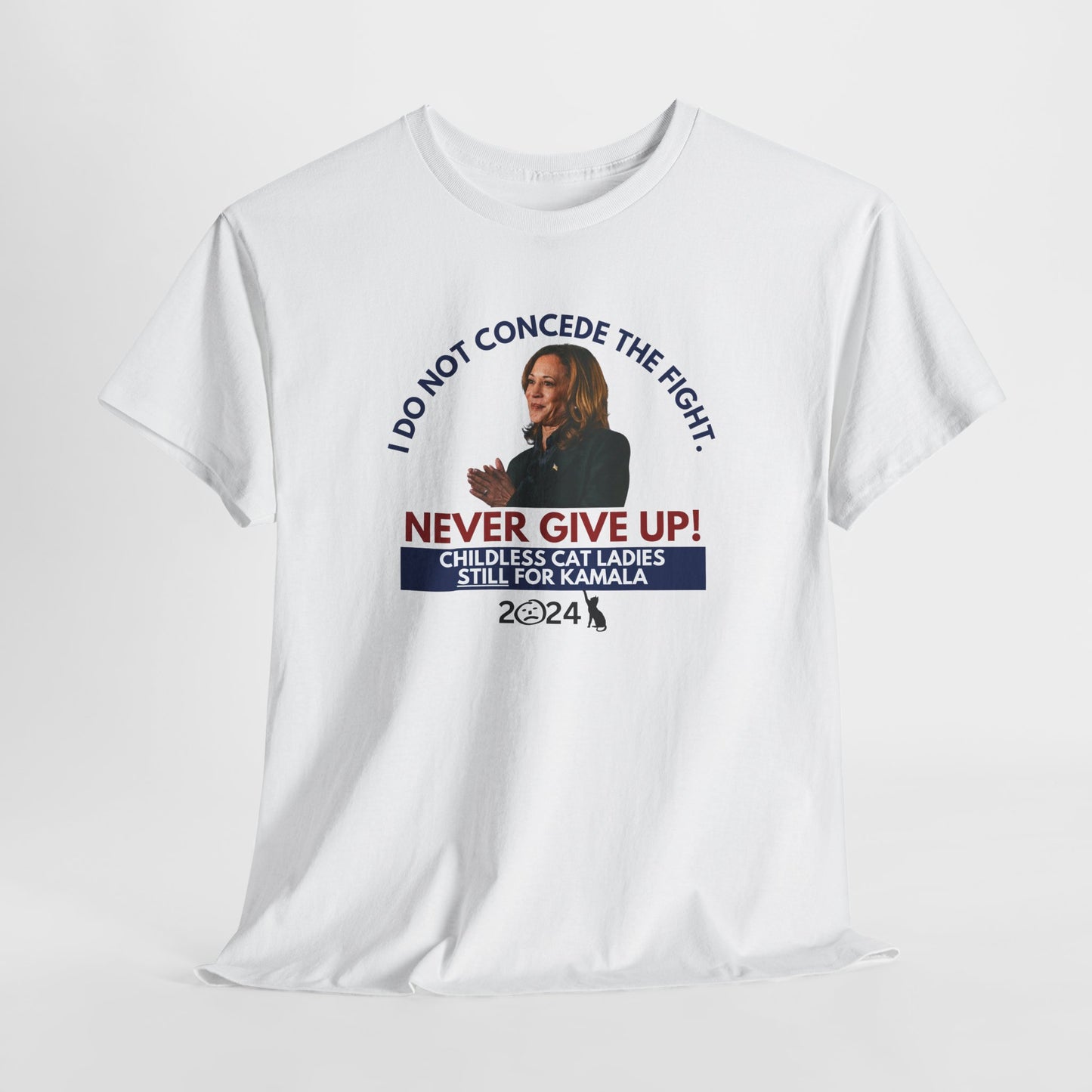 Never Give Up - Kamala Unisex Heavy Cotton Tee