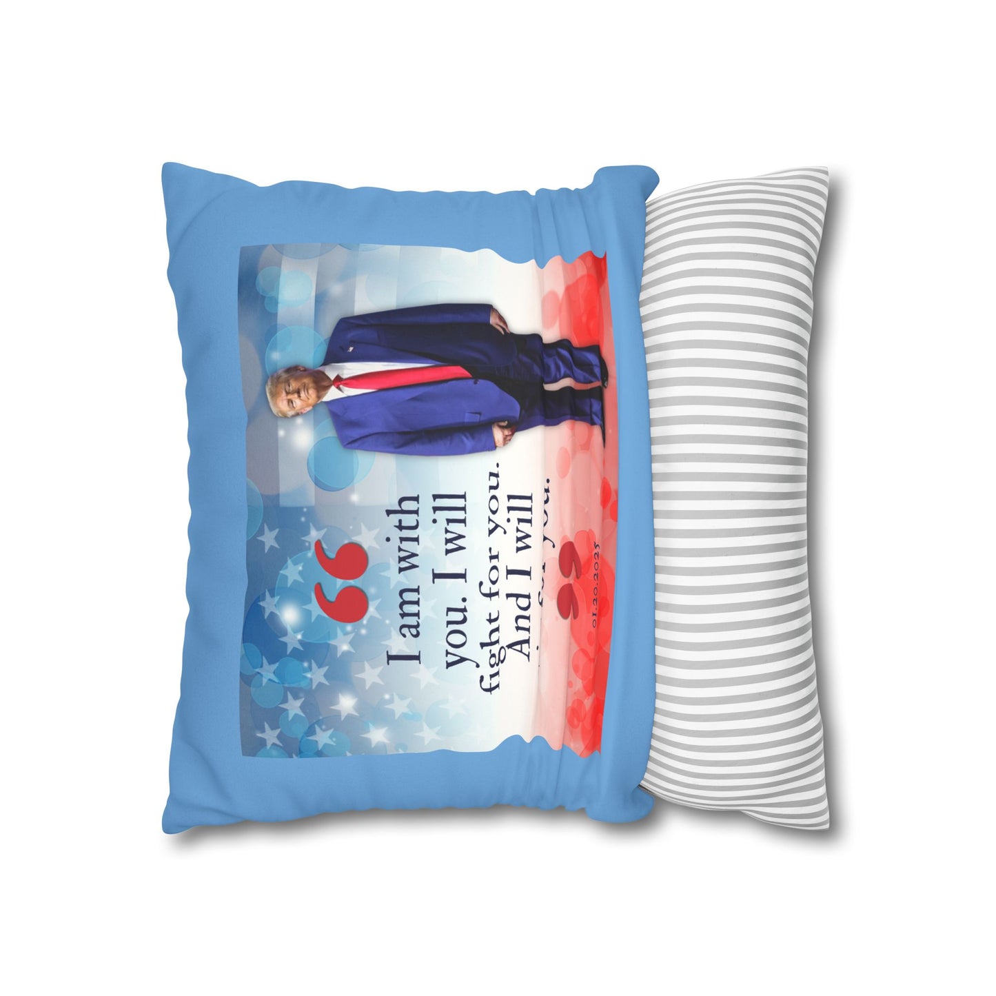 Trump Quote Faux Suede Pillowcase