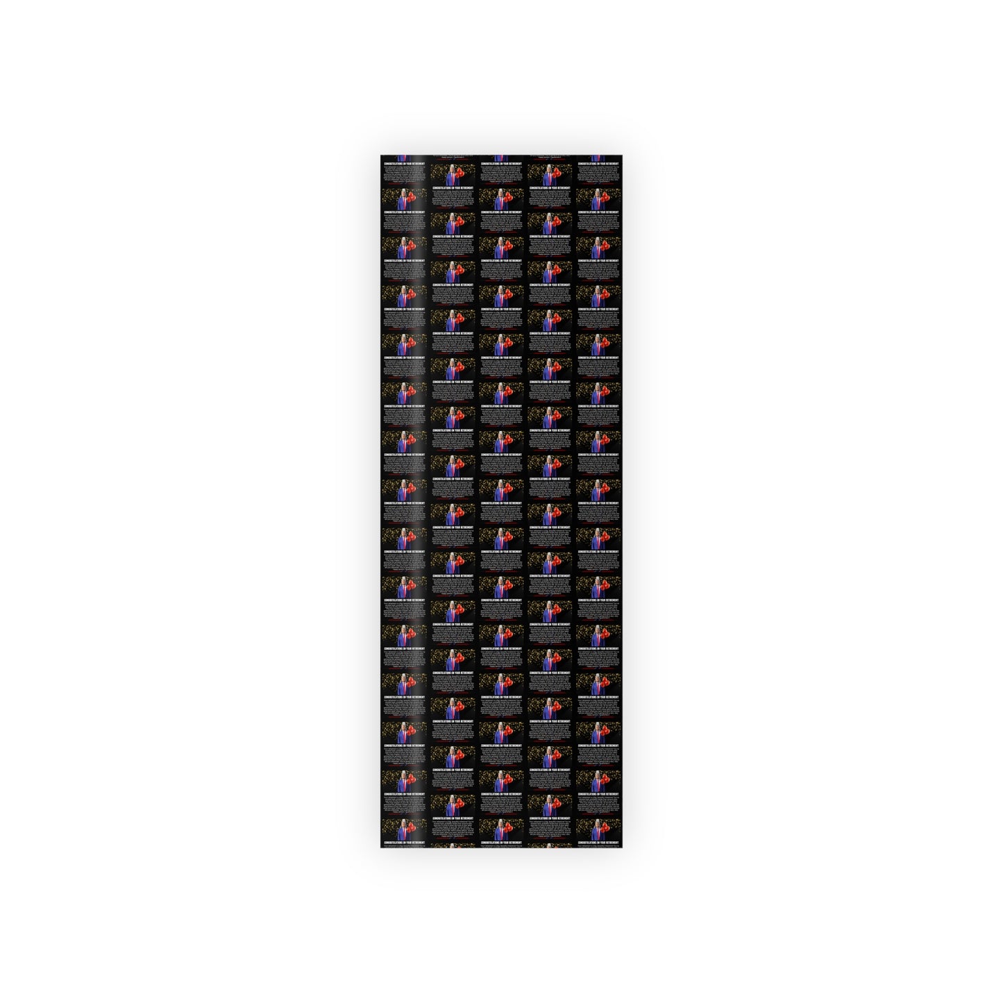 Trump Retirement Gift Wrapping Paper Rolls, 1pc