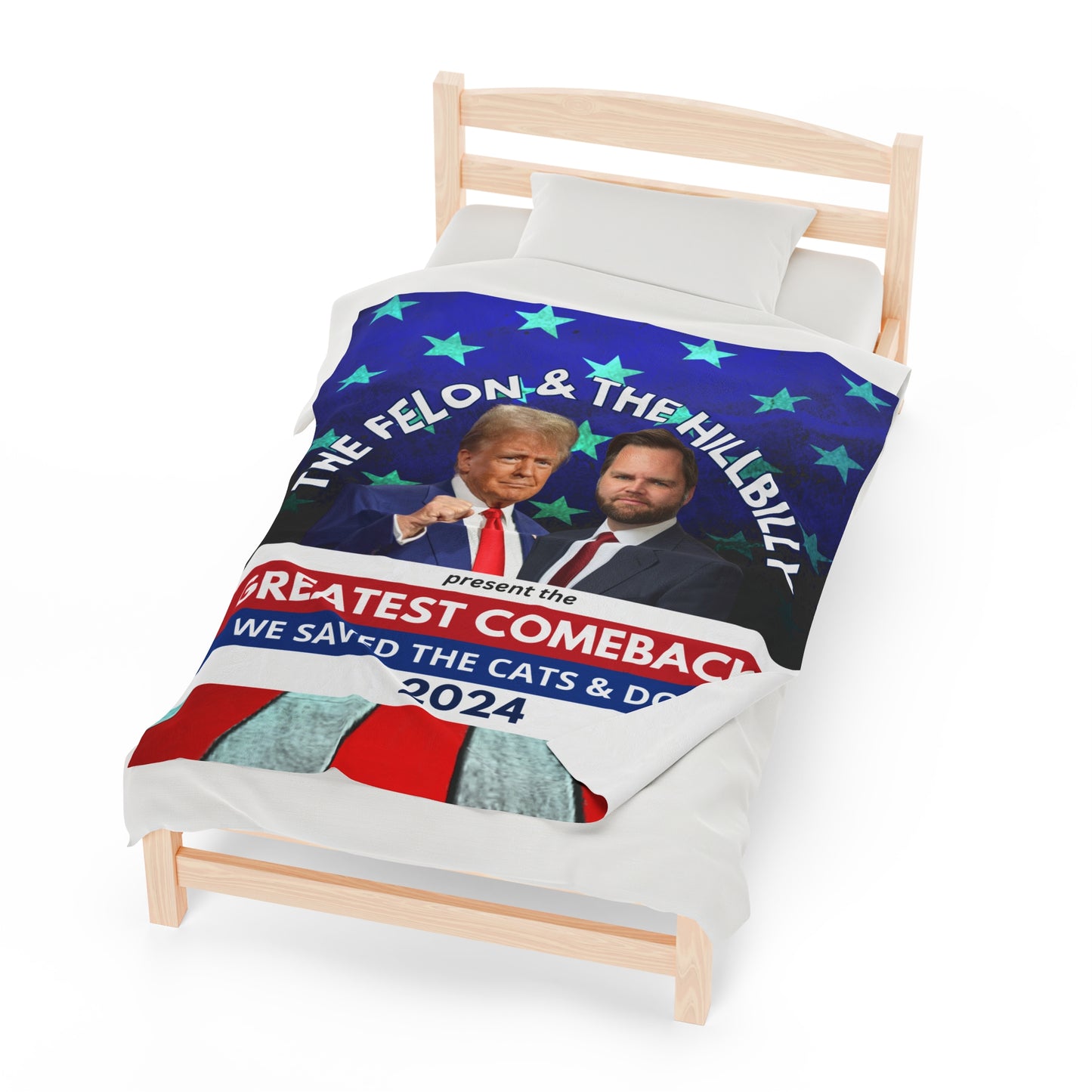 Felon & Hillbilly Greatest Comeback Velveteen Plush Blanket