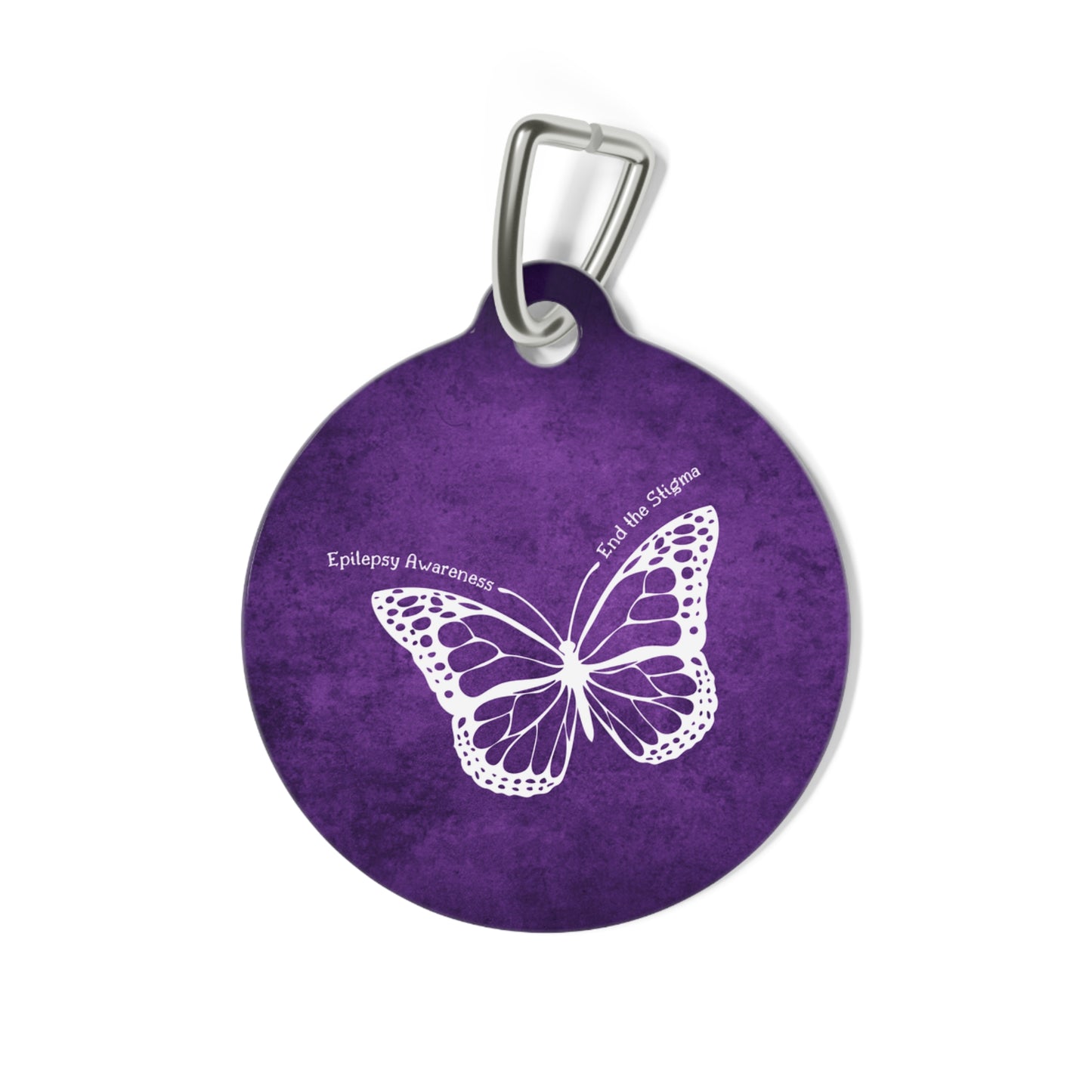 Epilepsy Awareness Pet Tag - Butterfly Design