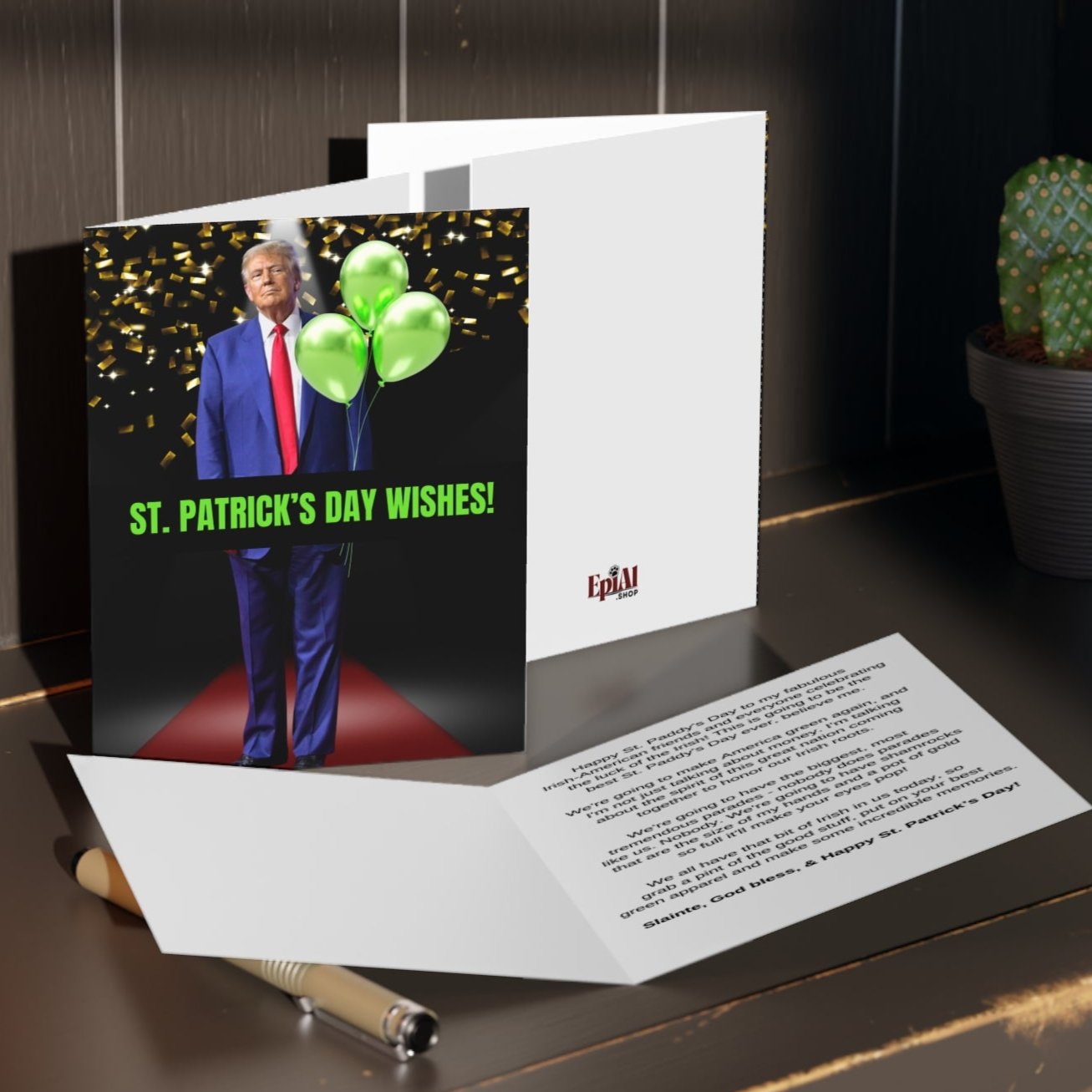 Donald Trump St. Patrick's Day Greeting Cards (8, 16, and 24 pcs)