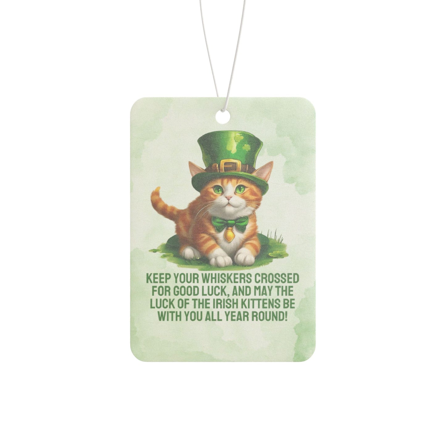 Irish Kitten Wish Car Air Freshener