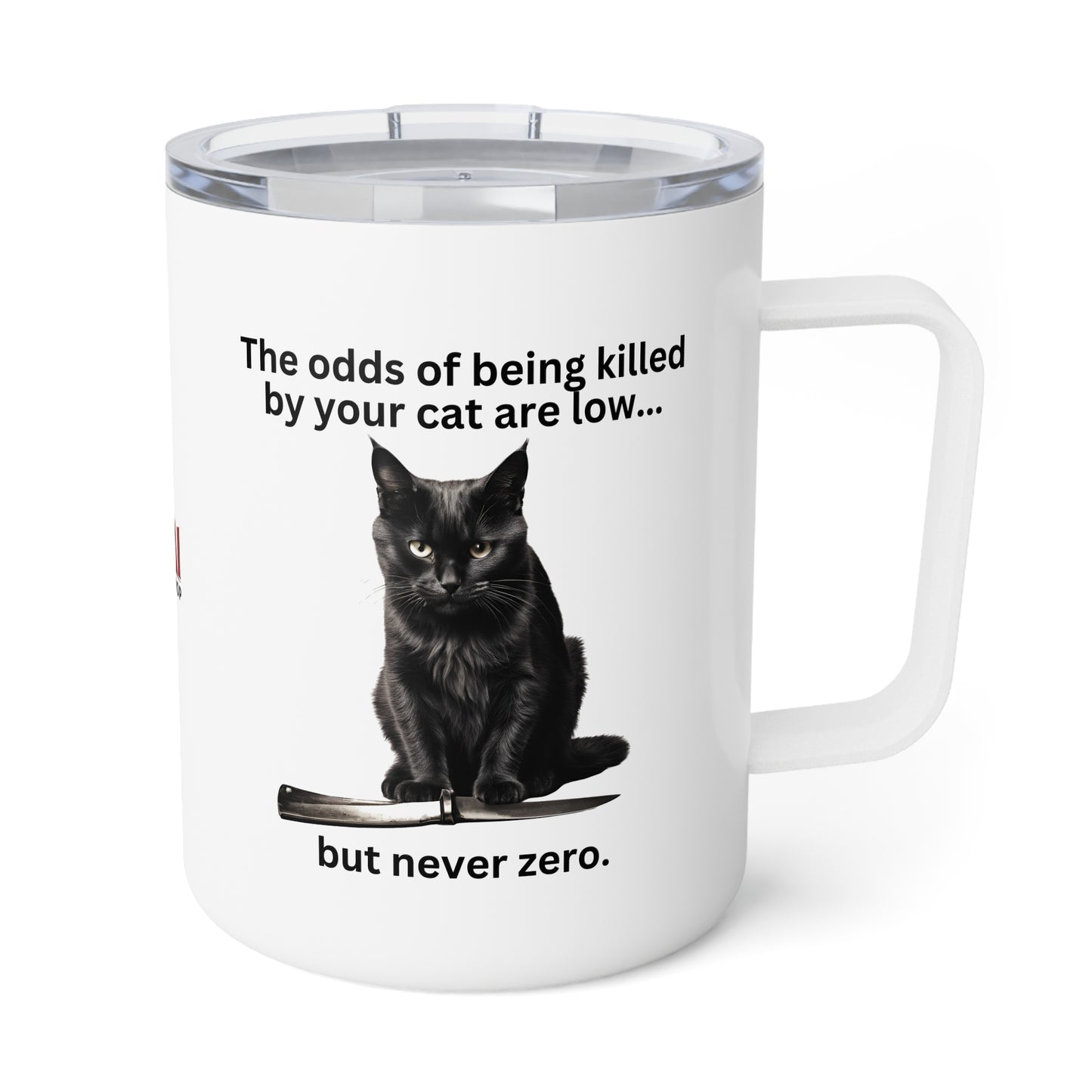 Killer Cat Odds Insulated Coffee Mug, 10oz