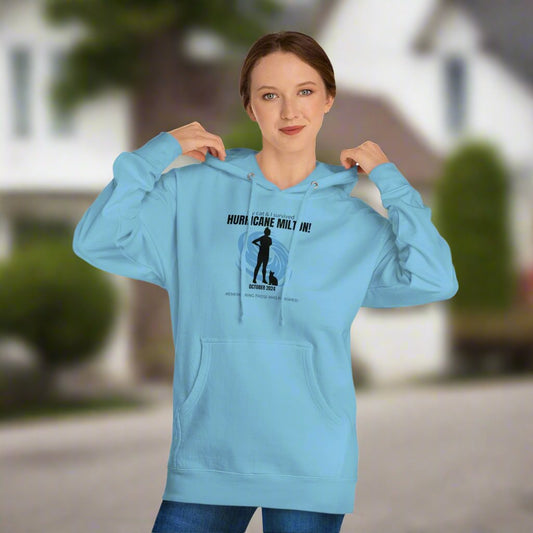 Hurricane Milton Cat Lady Survivor Hooded Sweatshirt