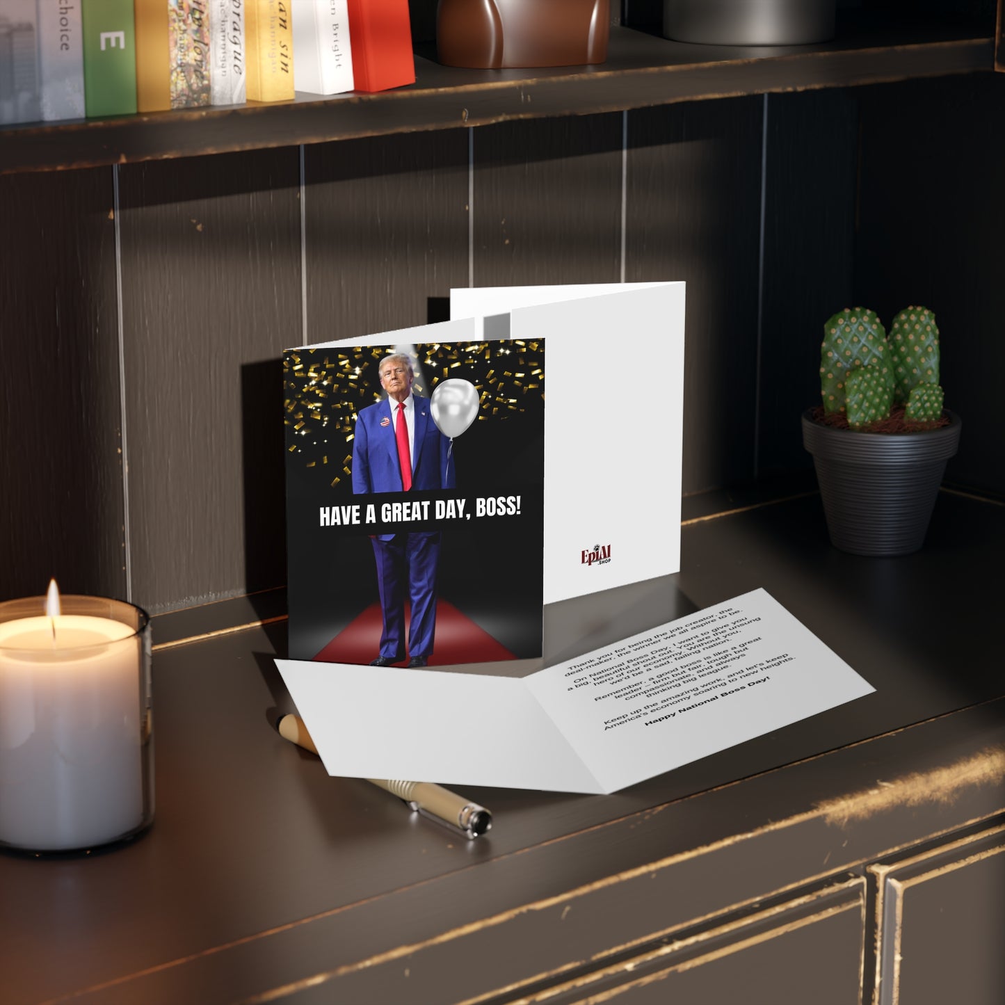 Donald Trump National Boss Day Greeting Cards (8, 16, and 24 pcs)