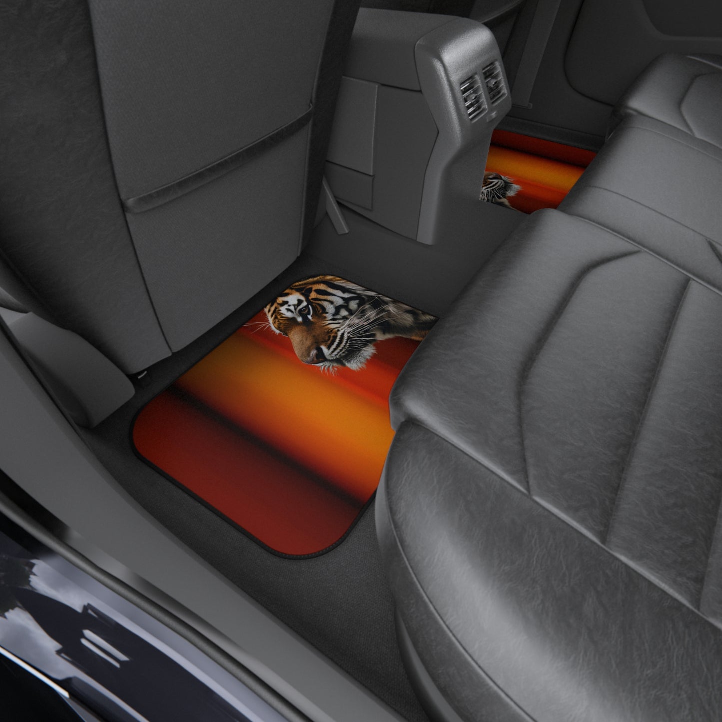 Majestic Tiger Car Mats - Set of 4 | Durable Auto Accessories for Nature Lovers