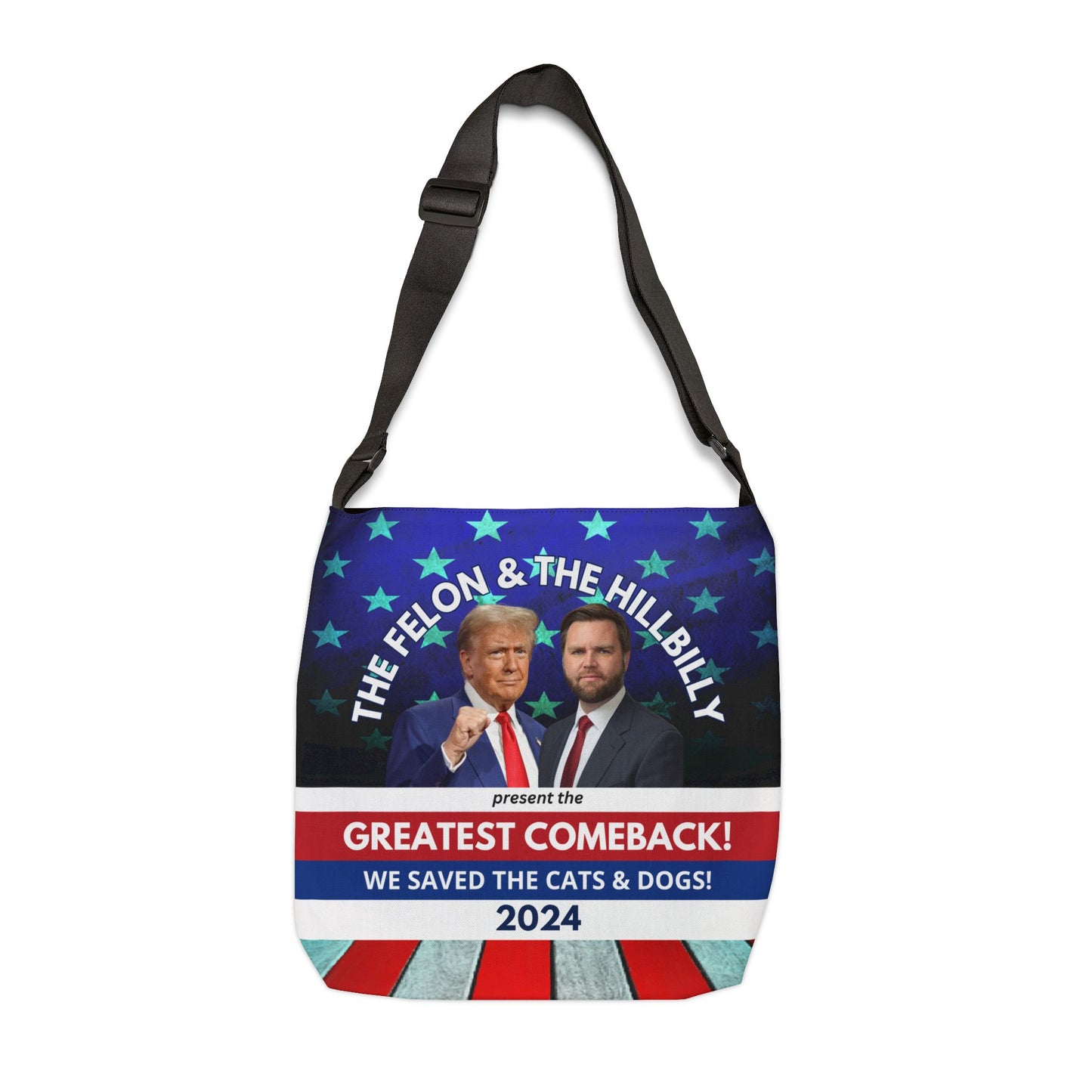 Felon & Hillbilly Greatest Comeback Adjustable Tote Bag