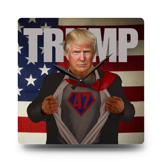 Trump 47 Acrylic Wall Clock