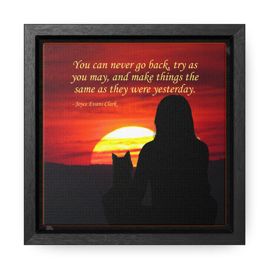 Try As You May Gallery Canvas Wraps, Square Frame