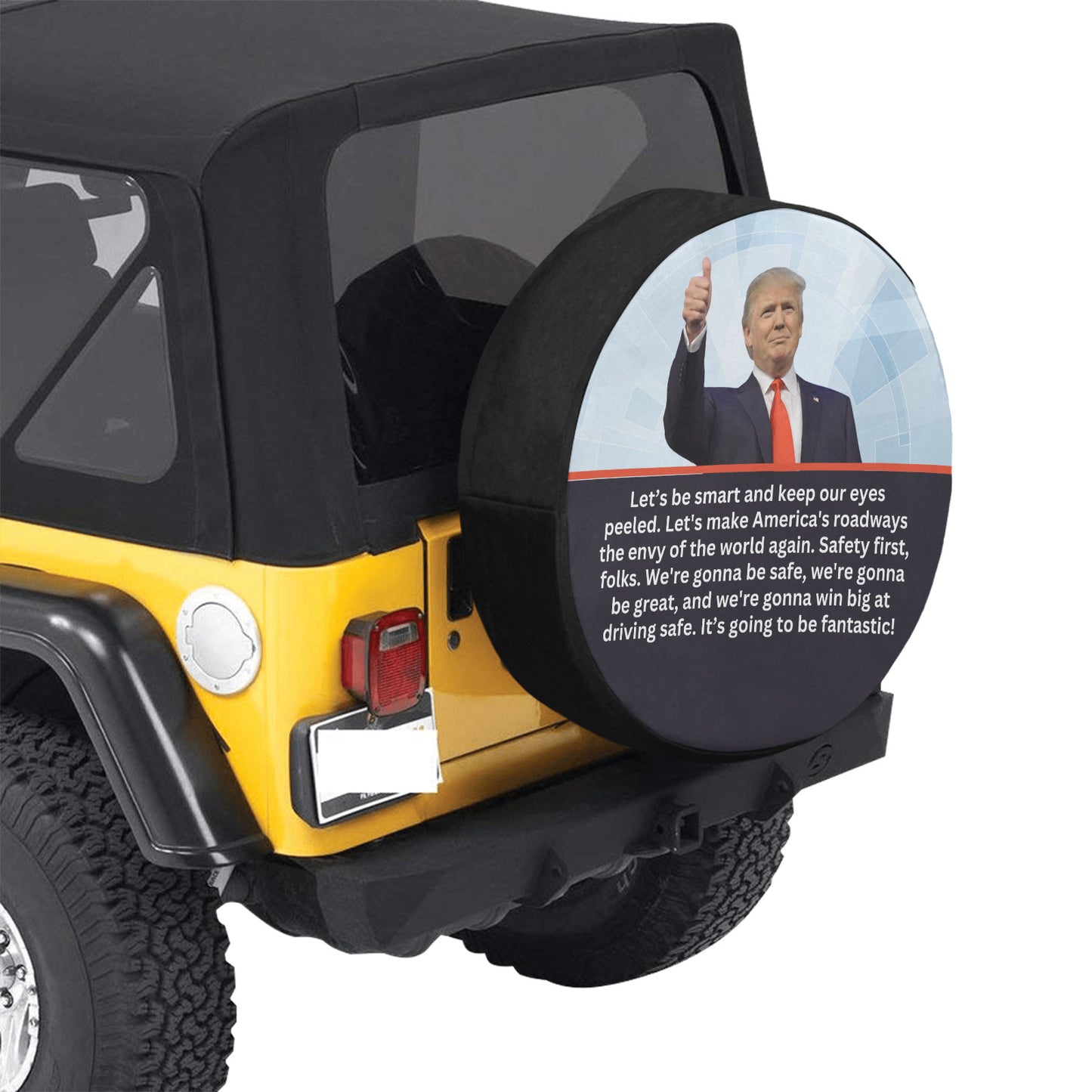 Trump Safe Spare Tire Cover(Medium)(16")