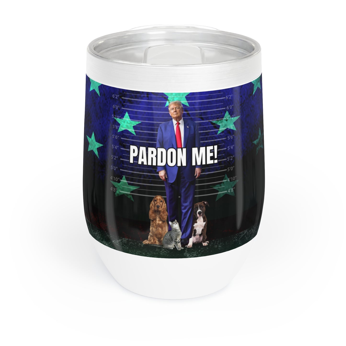 Pardon Me Joe Chill Wine Tumbler