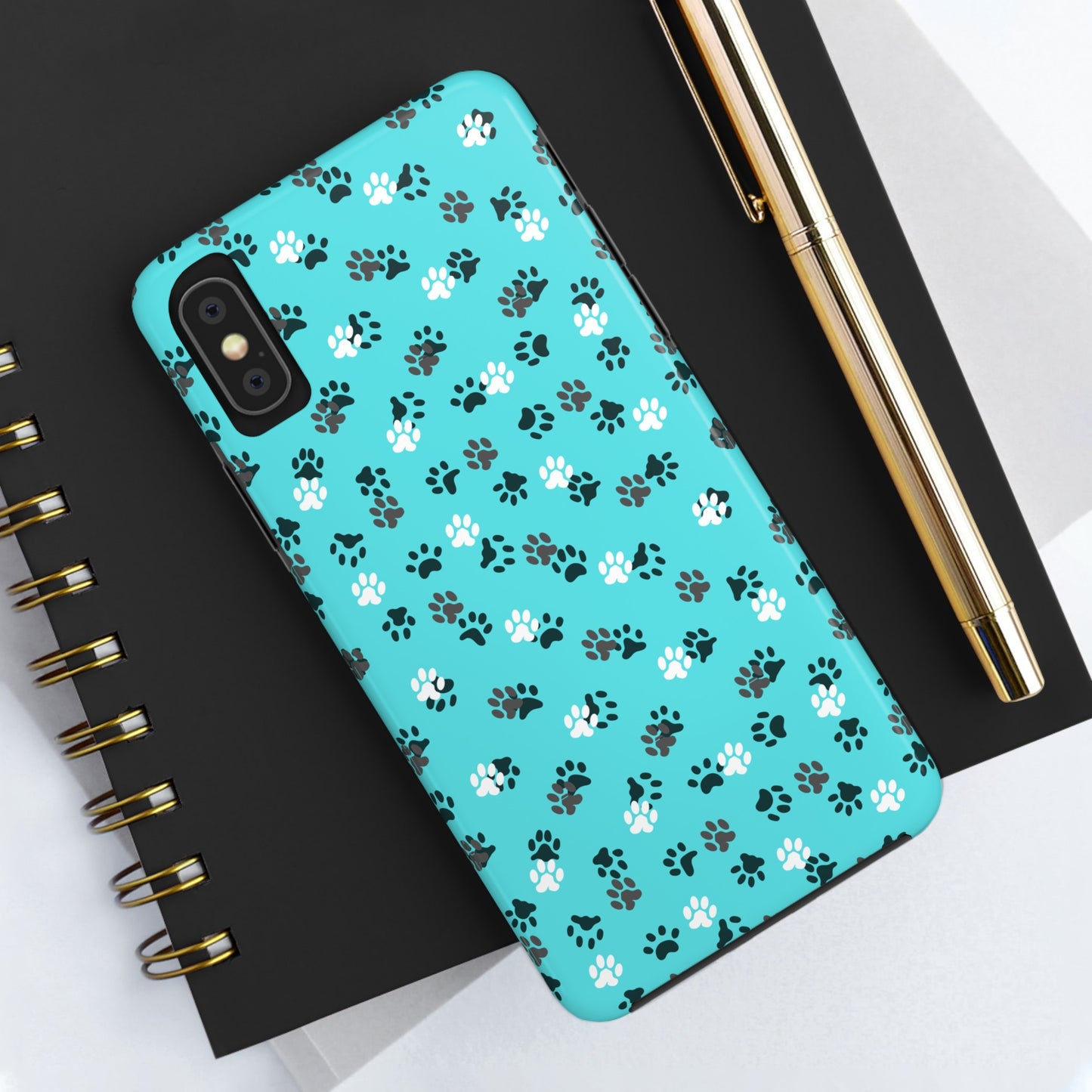 Teal Paws Tough Phone Cases - Phone Case - Epileptic Al’s Shop