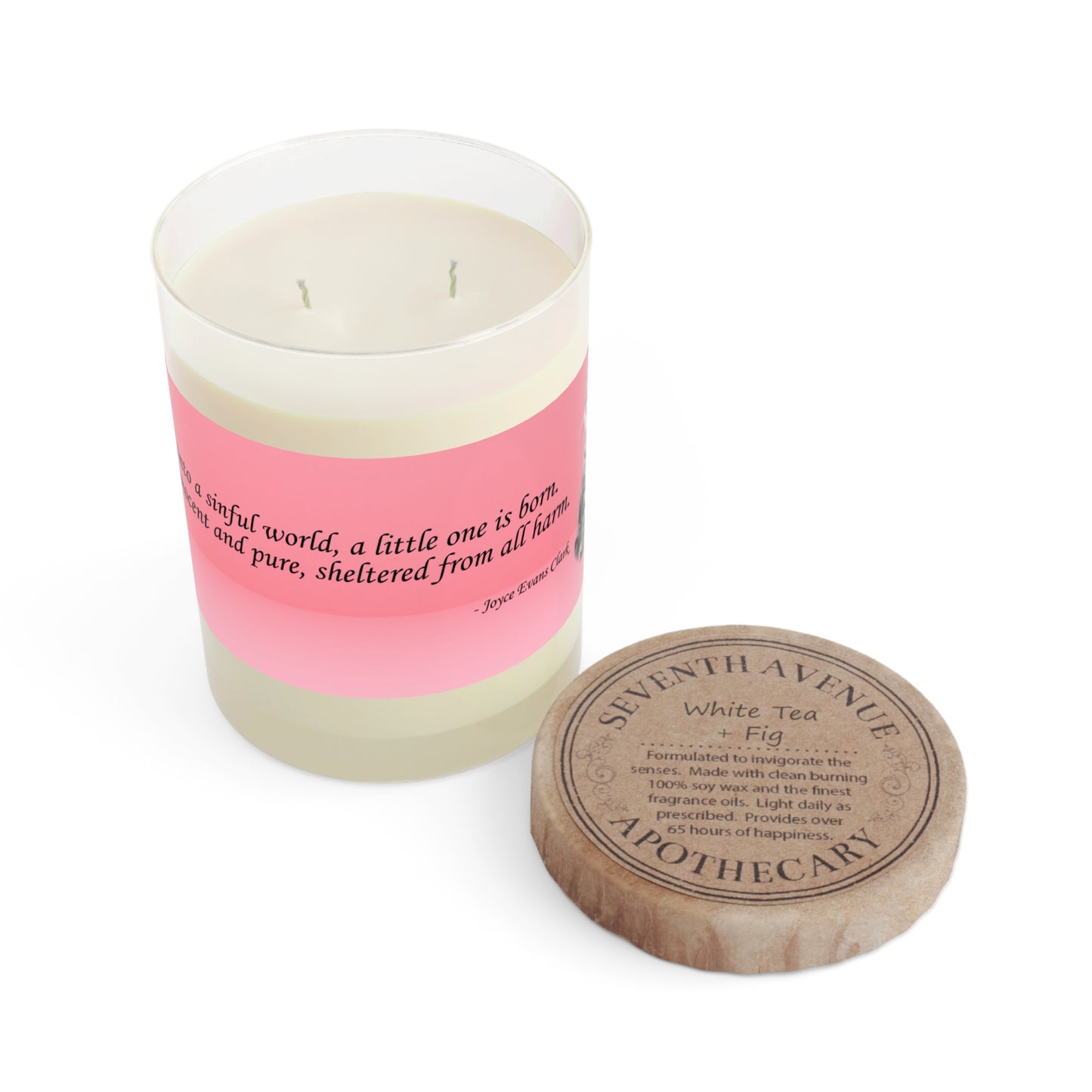 A Little One is Born Scented Candle - Full Glass, 11oz