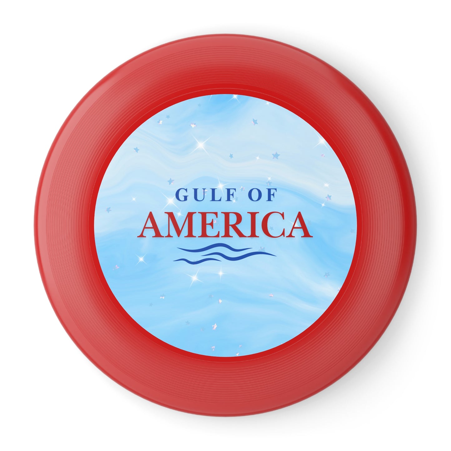 Gulf of America Blue Stars Frisbee - Outdoor Fun for Summer Activities