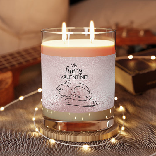 My Furry Valentine Scented Candle - Full Glass, 11oz