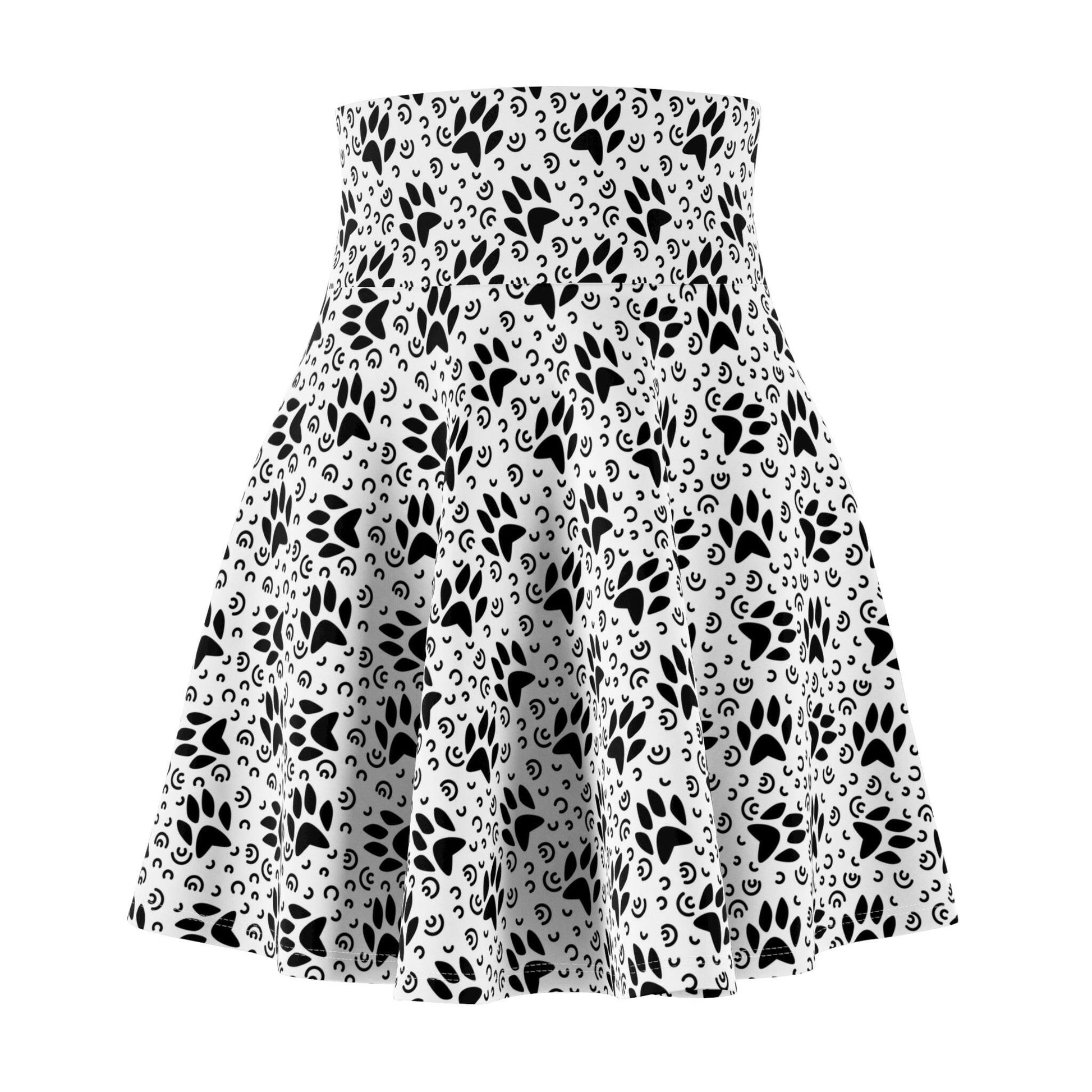 Black & White Women's Skater Skirt - All Over Prints - Epileptic Al’s Shop