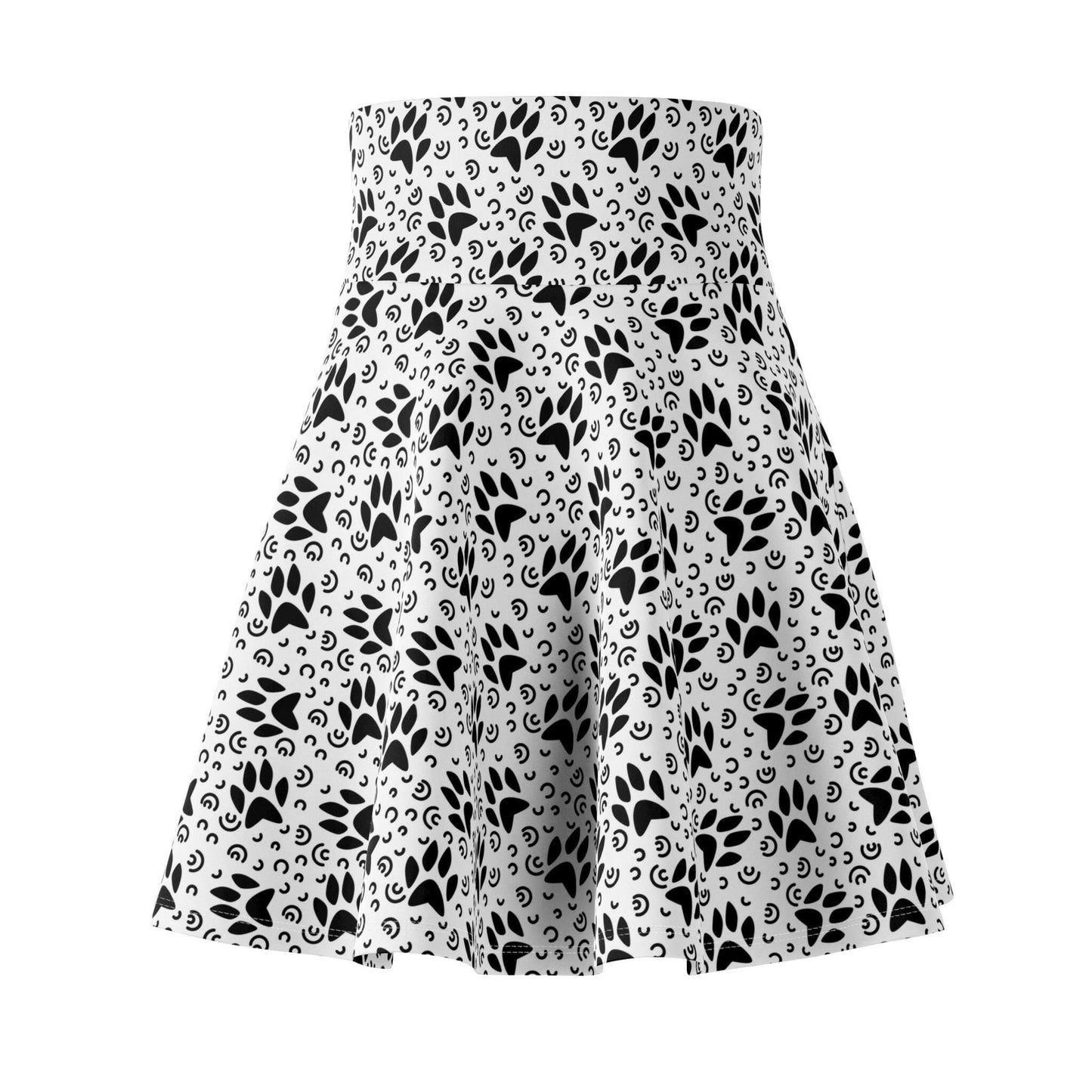 Black & White Women's Skater Skirt - All Over Prints - Epileptic Al’s Shop