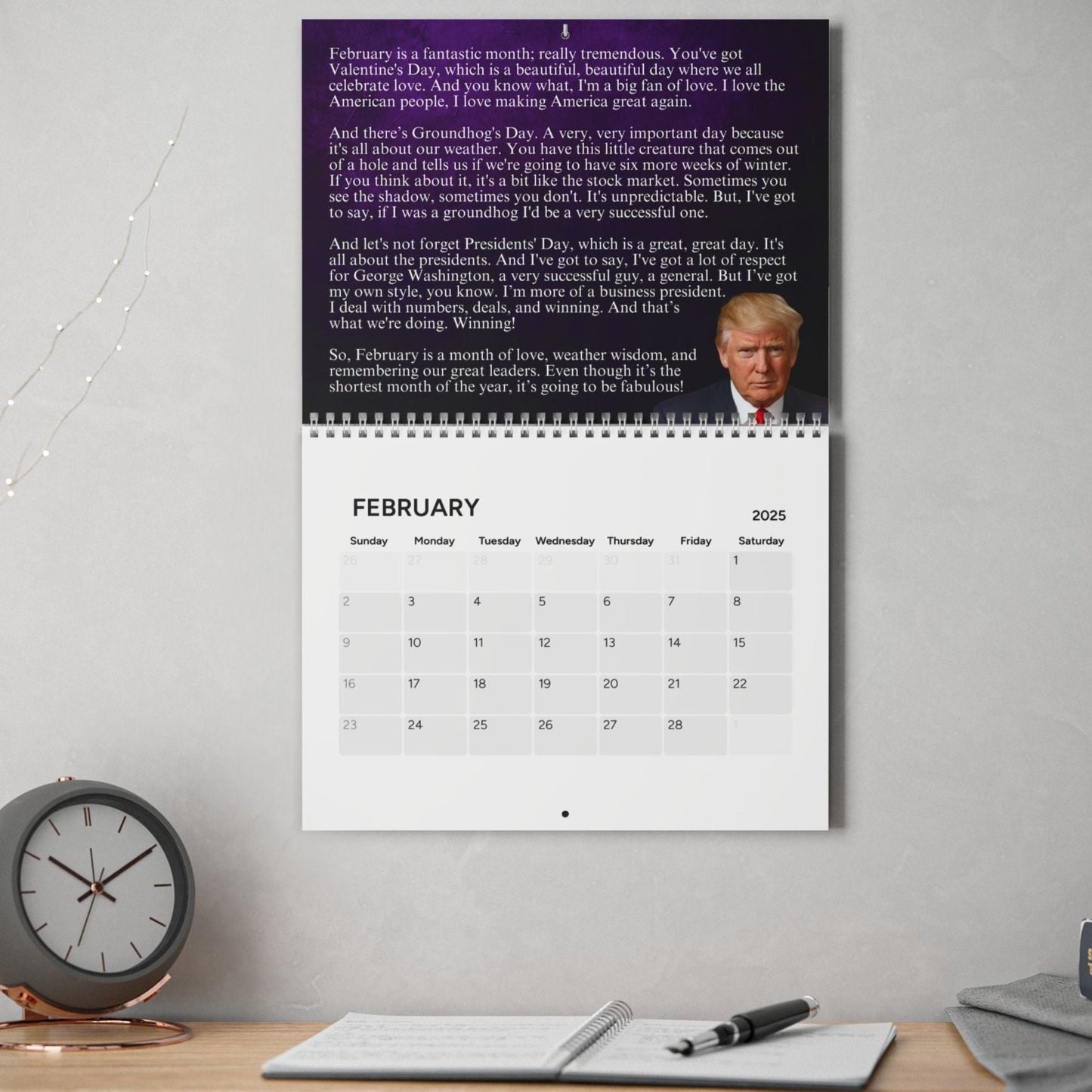 Trump's Month-by-Month Calendar (2025)