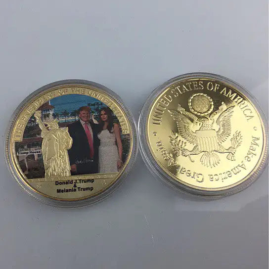 The First Couple Commemorative Coin With Donald And Melania Trump