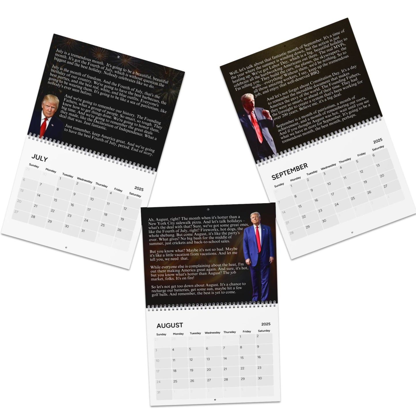 Trump's Month-by-Month Calendar (2025)