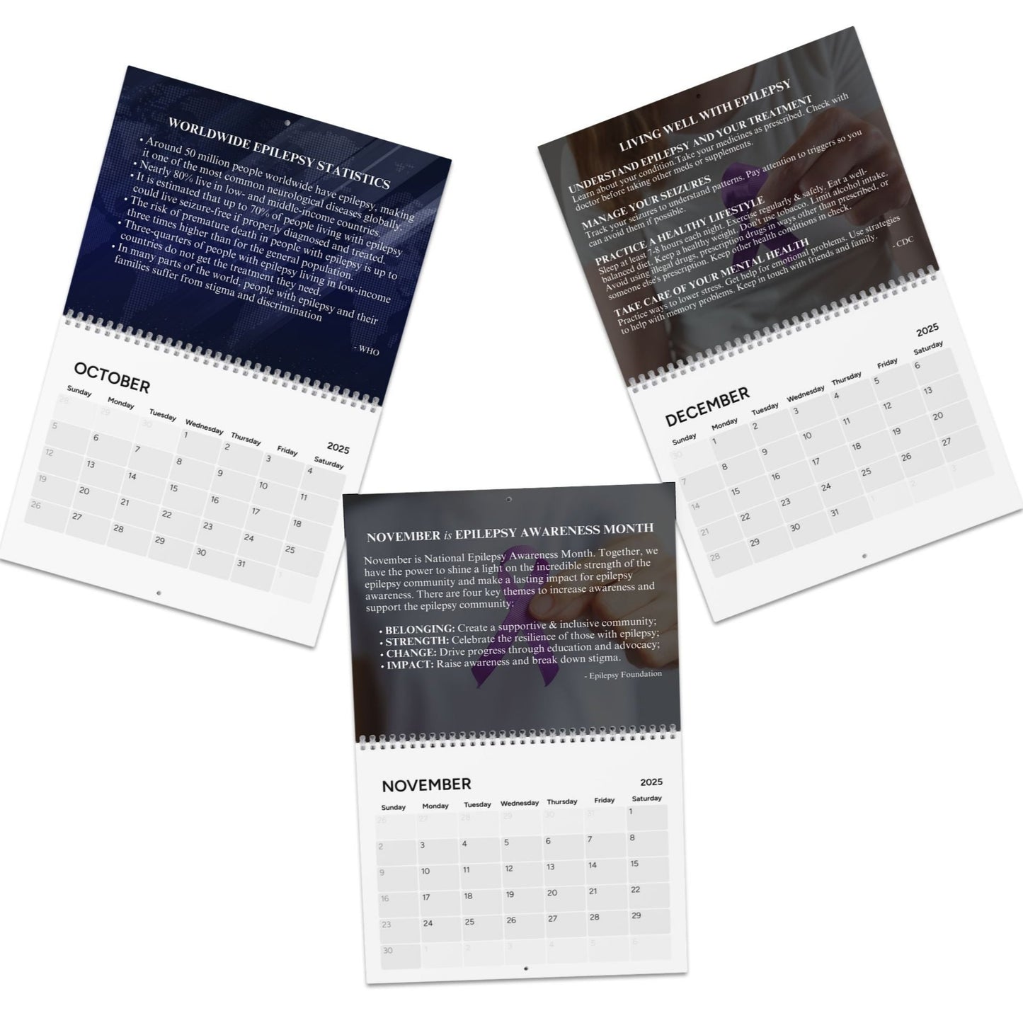 Epilepsy Awareness Month-by-Month Calendar (2025)