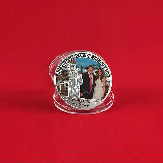 The First Couple Commemorative Coin With Donald And Melania Trump